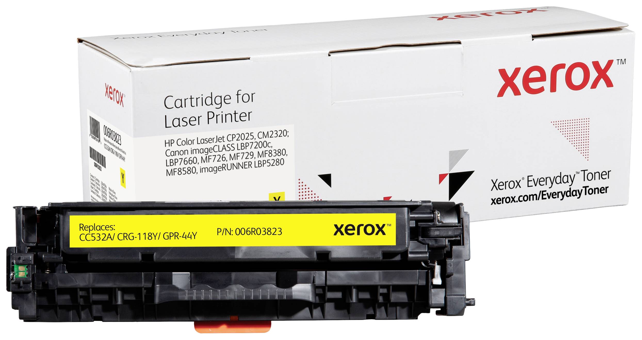 Xerox Toner ersetzt HP 304A (CC532A/ CRG-118Y/ GPR-44Y) Kompatibel Gelb 2800 Seiten Everyday 006R03823