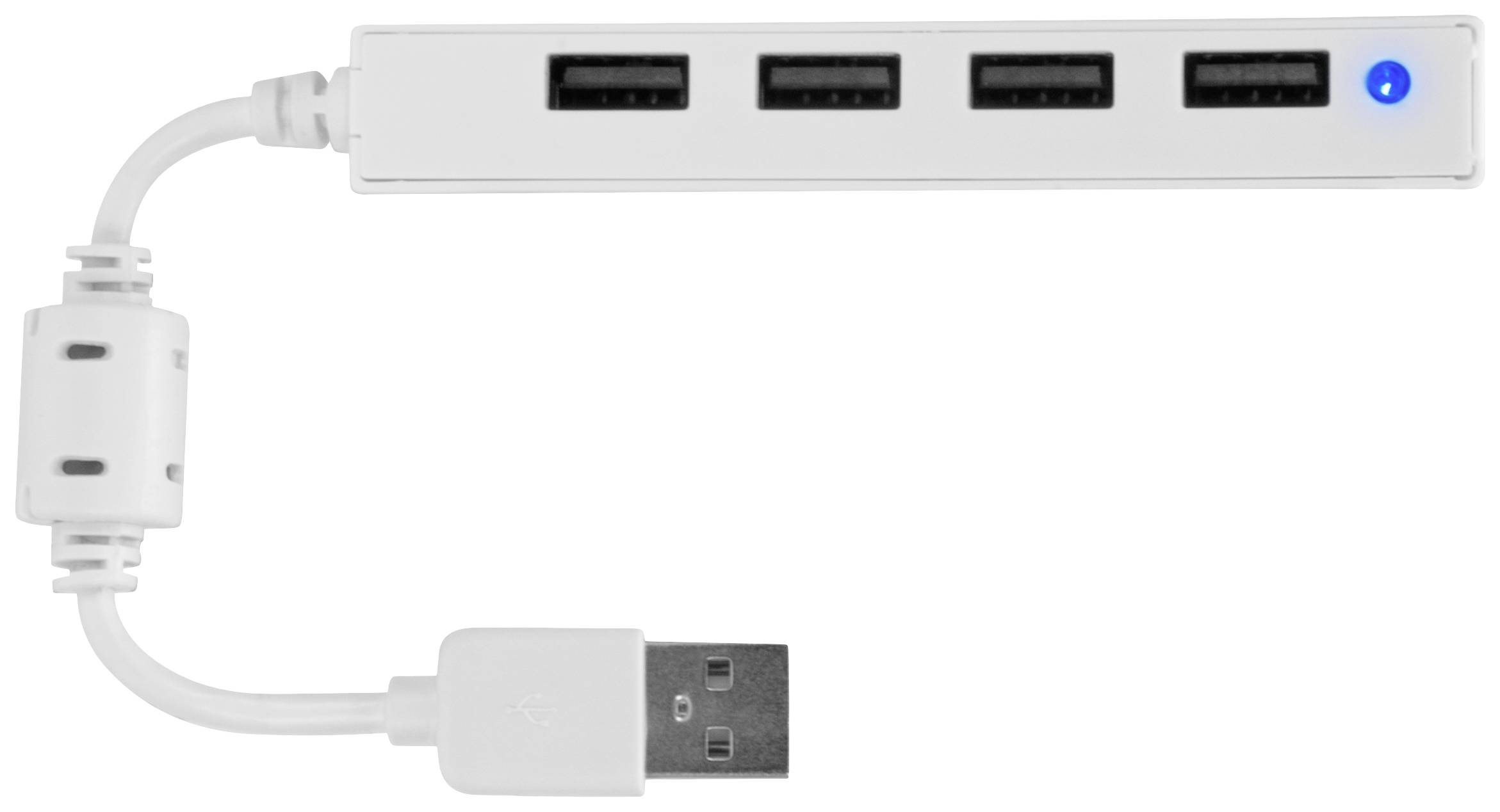 SpeedLink Snappy Slim 4 Port USB 2.0-Hub Weiß