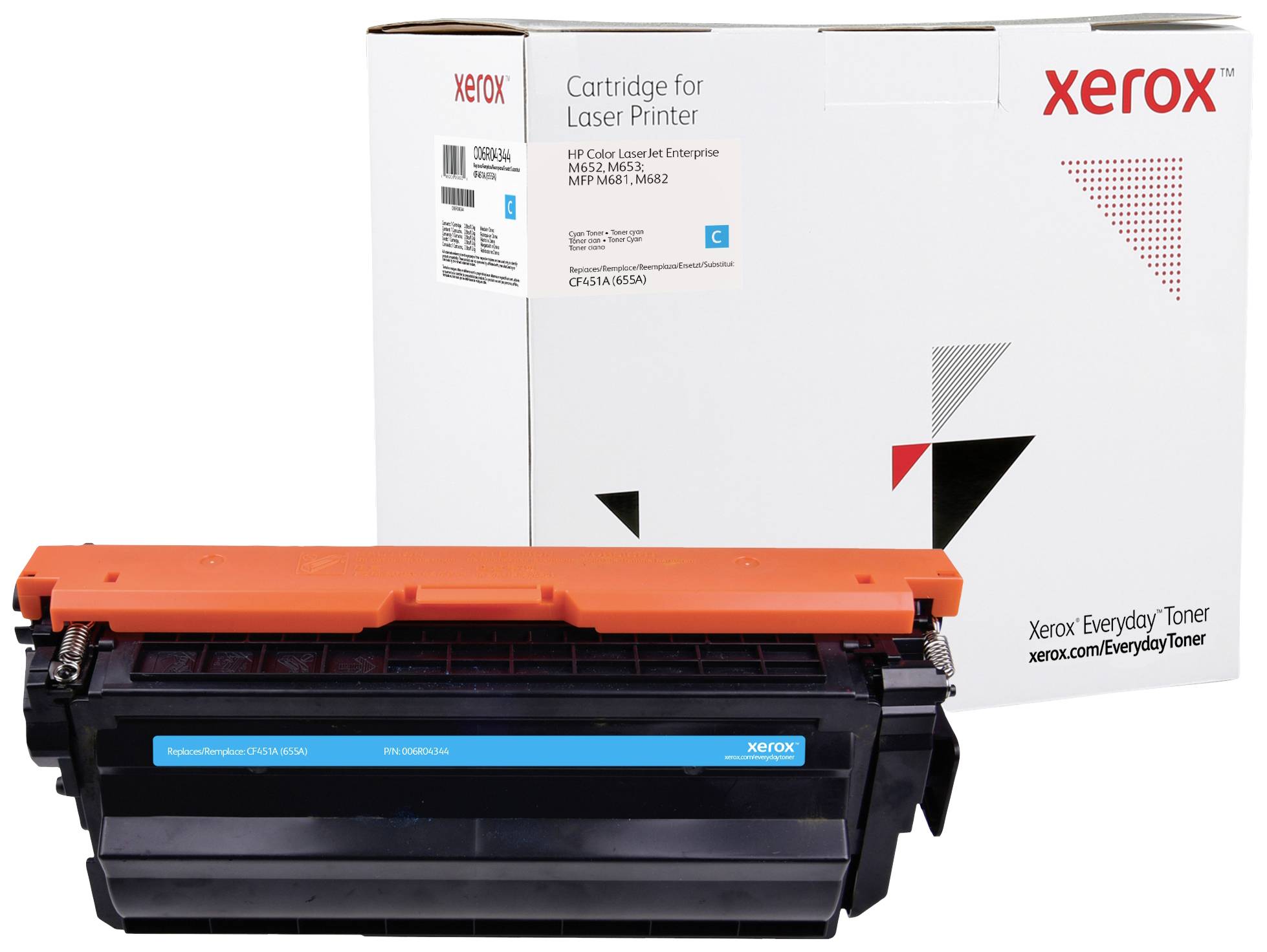 Xerox Toner ersetzt HP 655A (CF451A) Kompatibel Cyan 10500 Seiten Everyday 006R04344