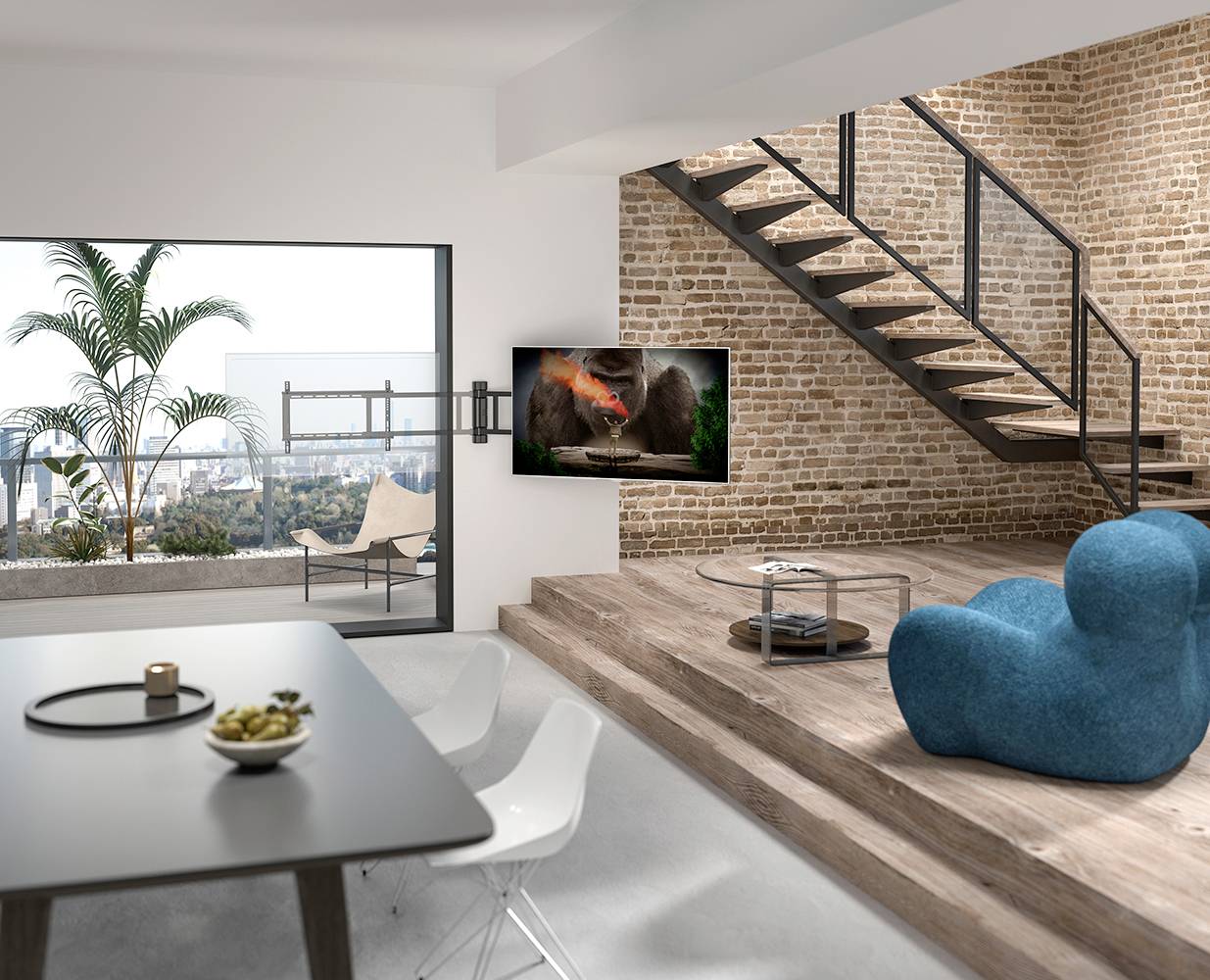 My Wall HP 29-1L TV-Wandhalterung Schwenkbar 81,3cm (32") - 190,5cm (75") Schwenkbar