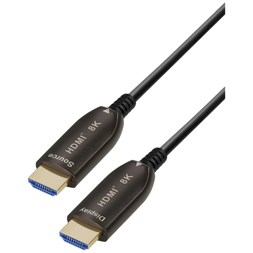 Maxtrack HDMI Anschlusskabel HDMI-A Stecker, HDMI-A Stecker 10.00m Schwarz C 507-10ML Ultra HD (8K) HDMI-Kabel