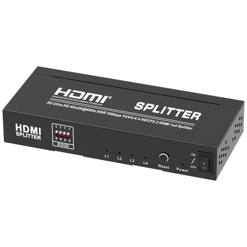 Maxtrack CS 25-4 L HDMI-Splitter Schwarz