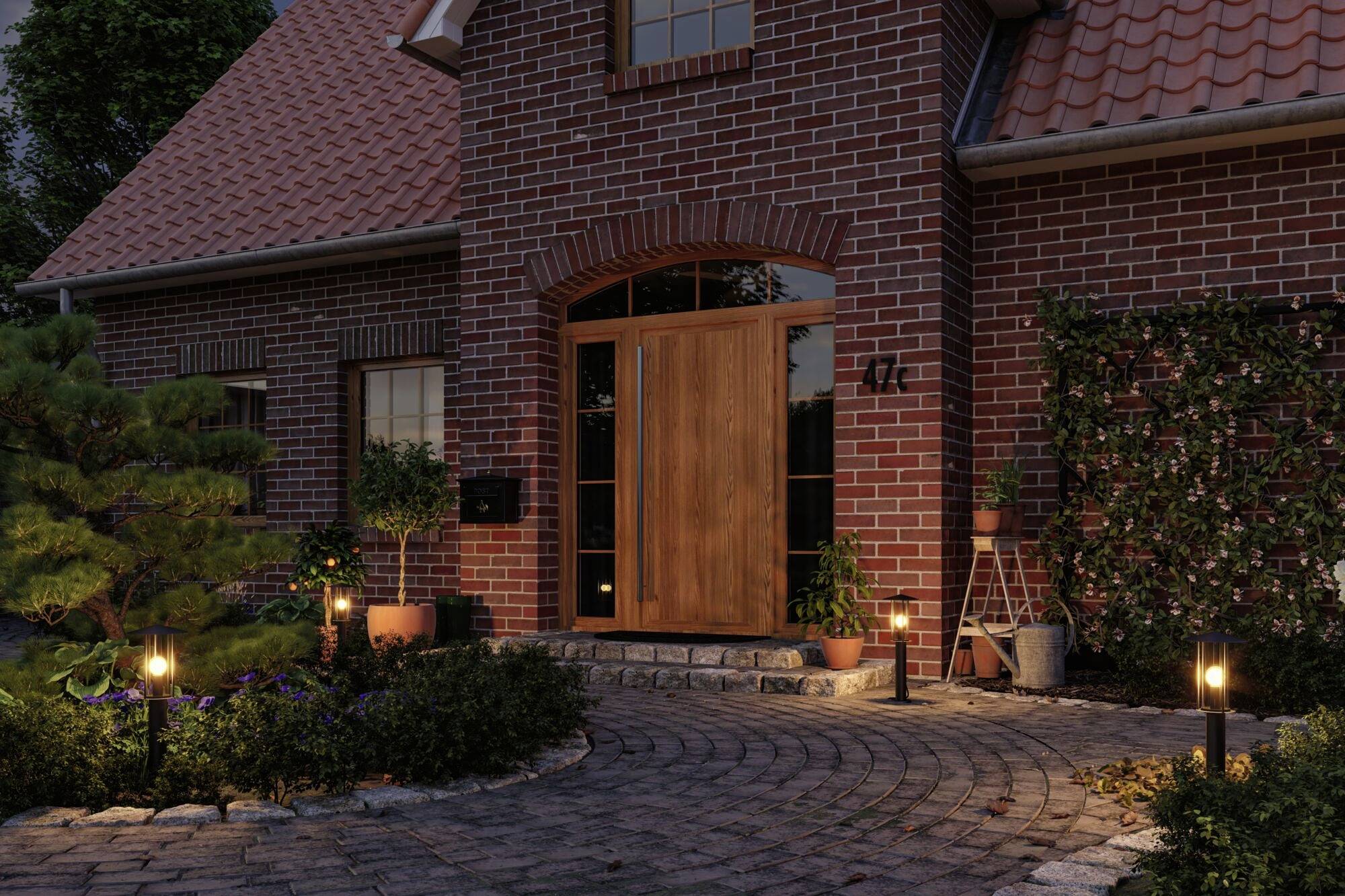 Paulmann 94737 Classic 2200K Poller Pollerleuchte LED E27 4.3W Schwarz