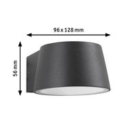 Paulmann Capea 2200K Wand 94713 Außenwandleuchte LED 6W Schwarz Paulmann Capea 2200K Wand 94713 Außenwandleuchte LED 6W Schwarz