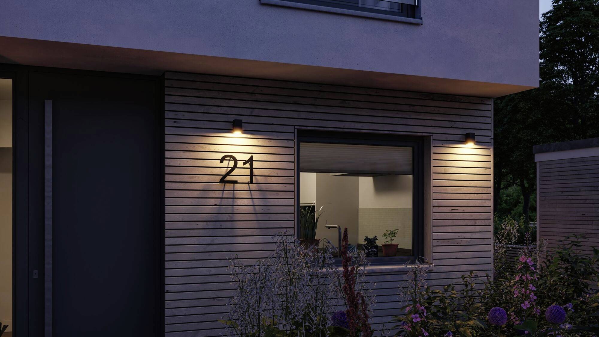 Paulmann 94710 Flame 2200K anthrazit Außendeckenleuchte LED 4W Anthrazit