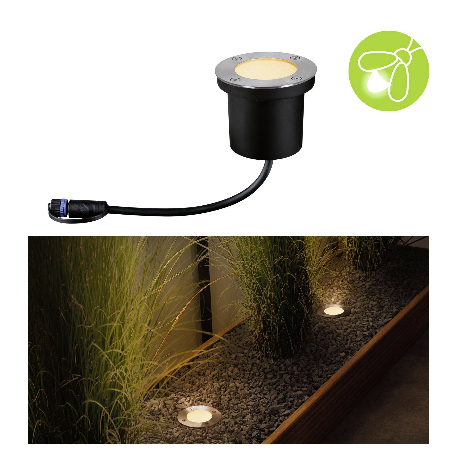 Paulmann P+S Floor insect friendly 94716 Beleuchtungssystem Plug & Shine LED-Gartenstrahler-Erweiterung LED 4.5W Gold Anthrazit
