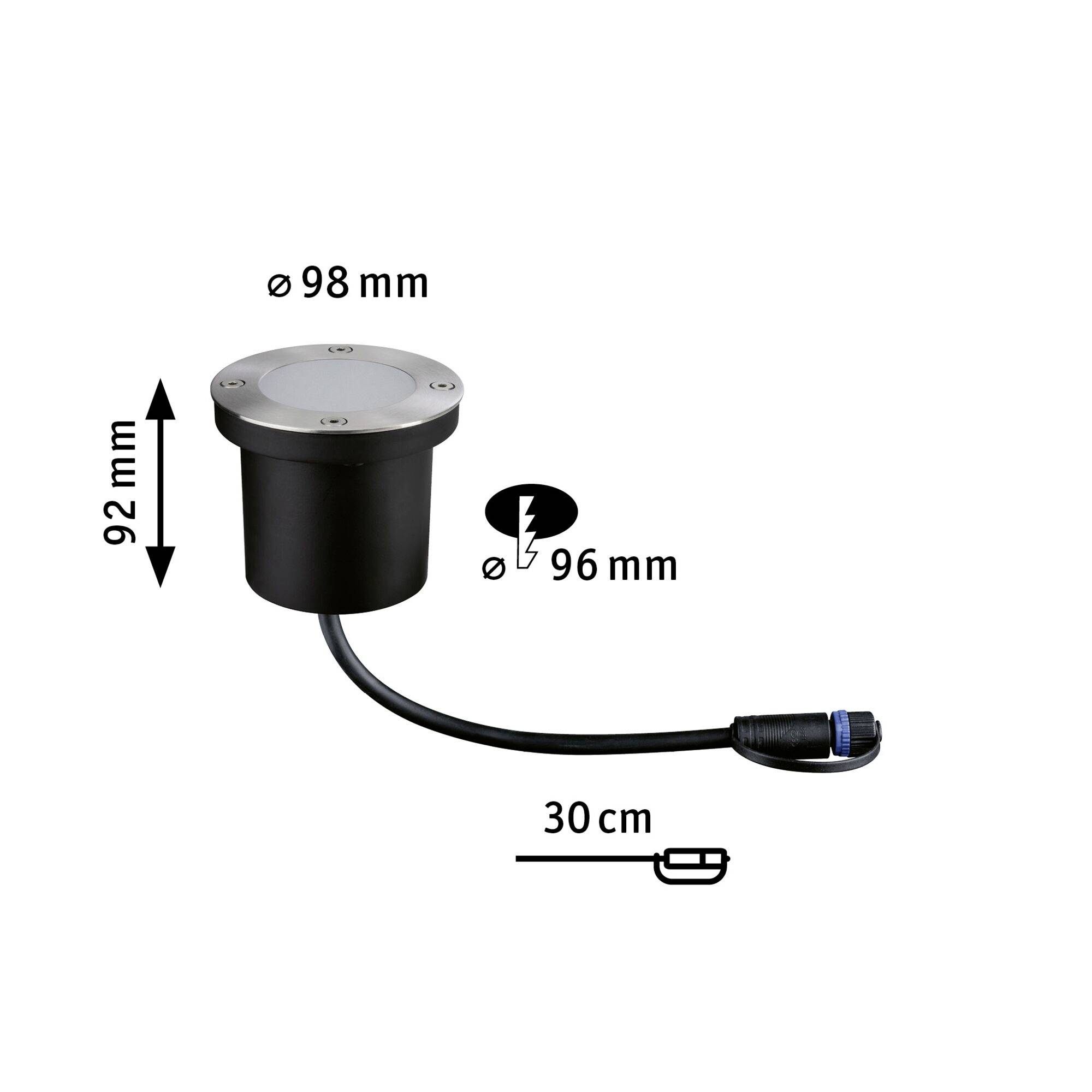 Paulmann P+S Floor insect friendly 94716 Beleuchtungssystem Plug & Shine LED-Gartenstrahler-Erweiterung LED 4.5W Gold Anthrazit