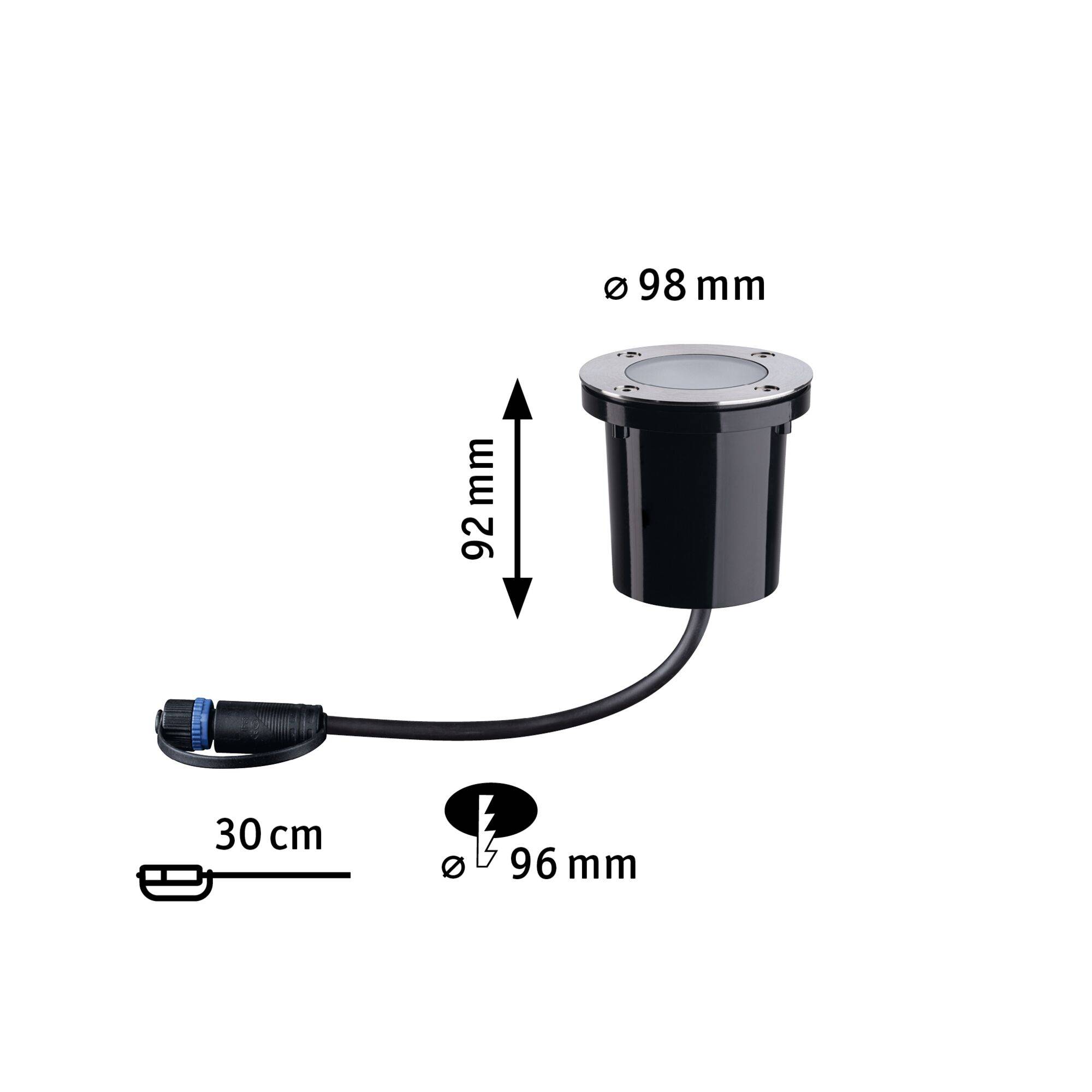 Paulmann P+S Floor insect friendly 94716 Beleuchtungssystem Plug & Shine LED-Gartenstrahler-Erweiterung LED 4.5W Gold Anthrazit