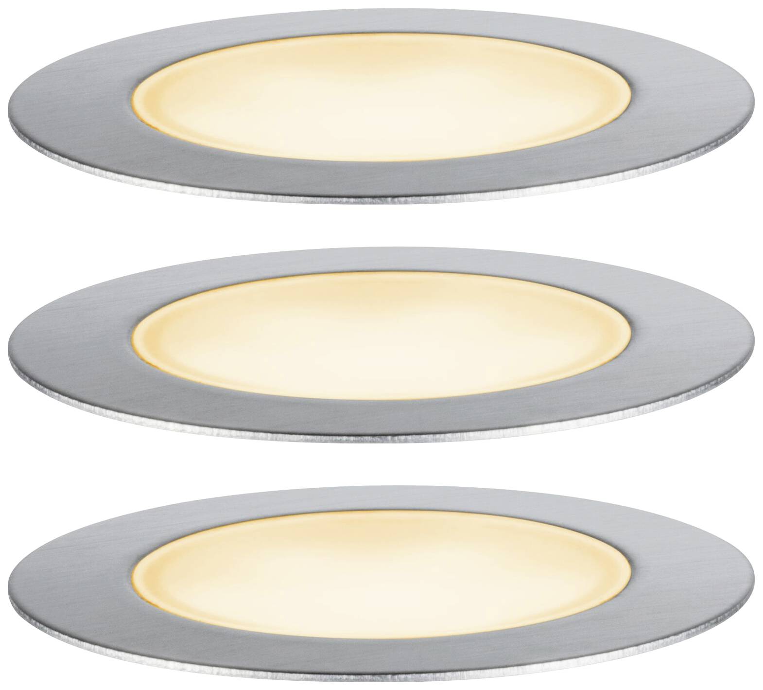 Paulmann P+S Floor Set insect friendly 94722 Beleuchtungssystem Plug & Shine LED-Gartenstrahler-Starter-Set LED 6W Gold Silber