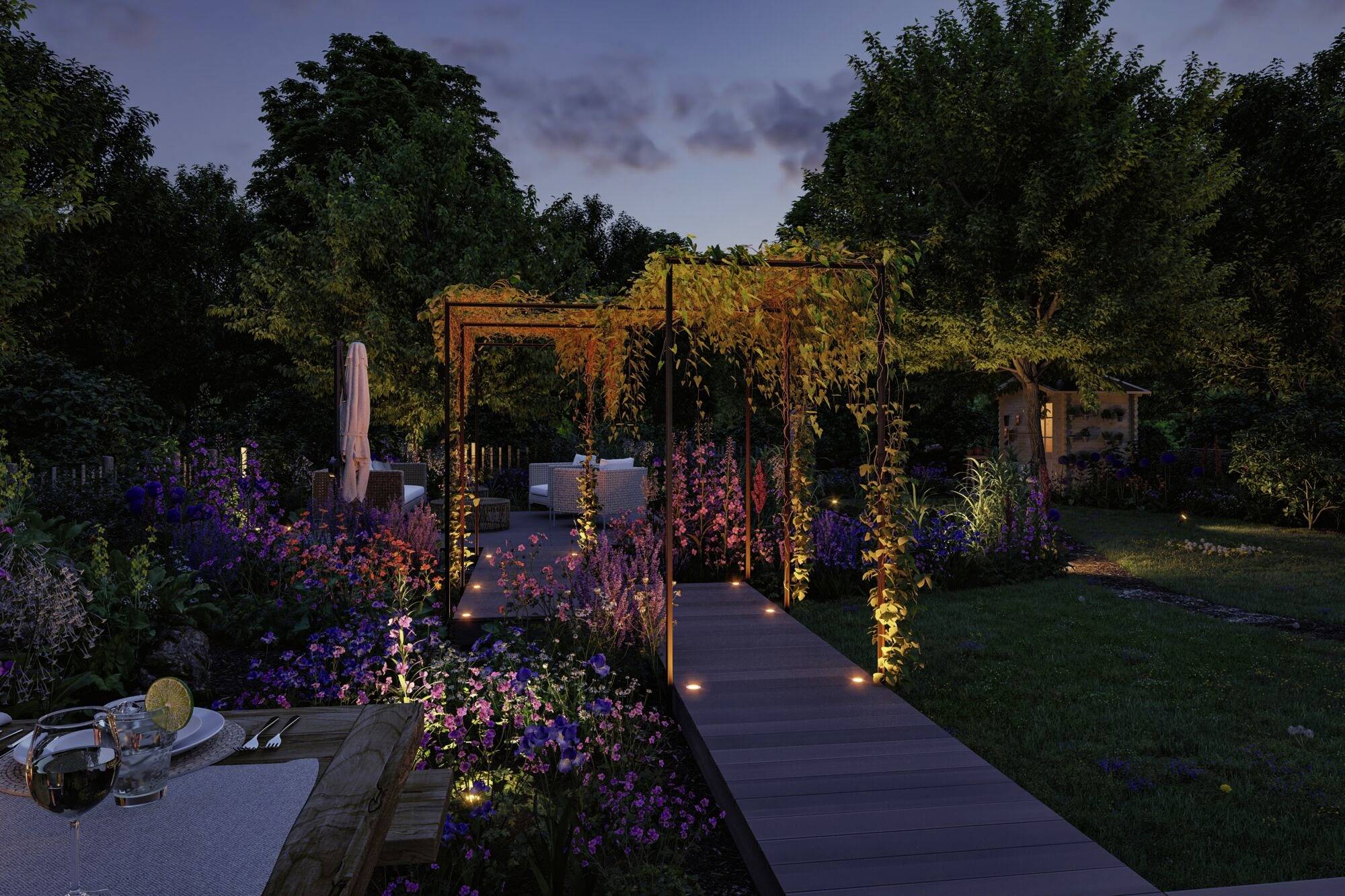 Paulmann P+S Floor insect friendly 94721 Beleuchtungssystem Plug & Shine LED-Gartenstrahler-Erweite