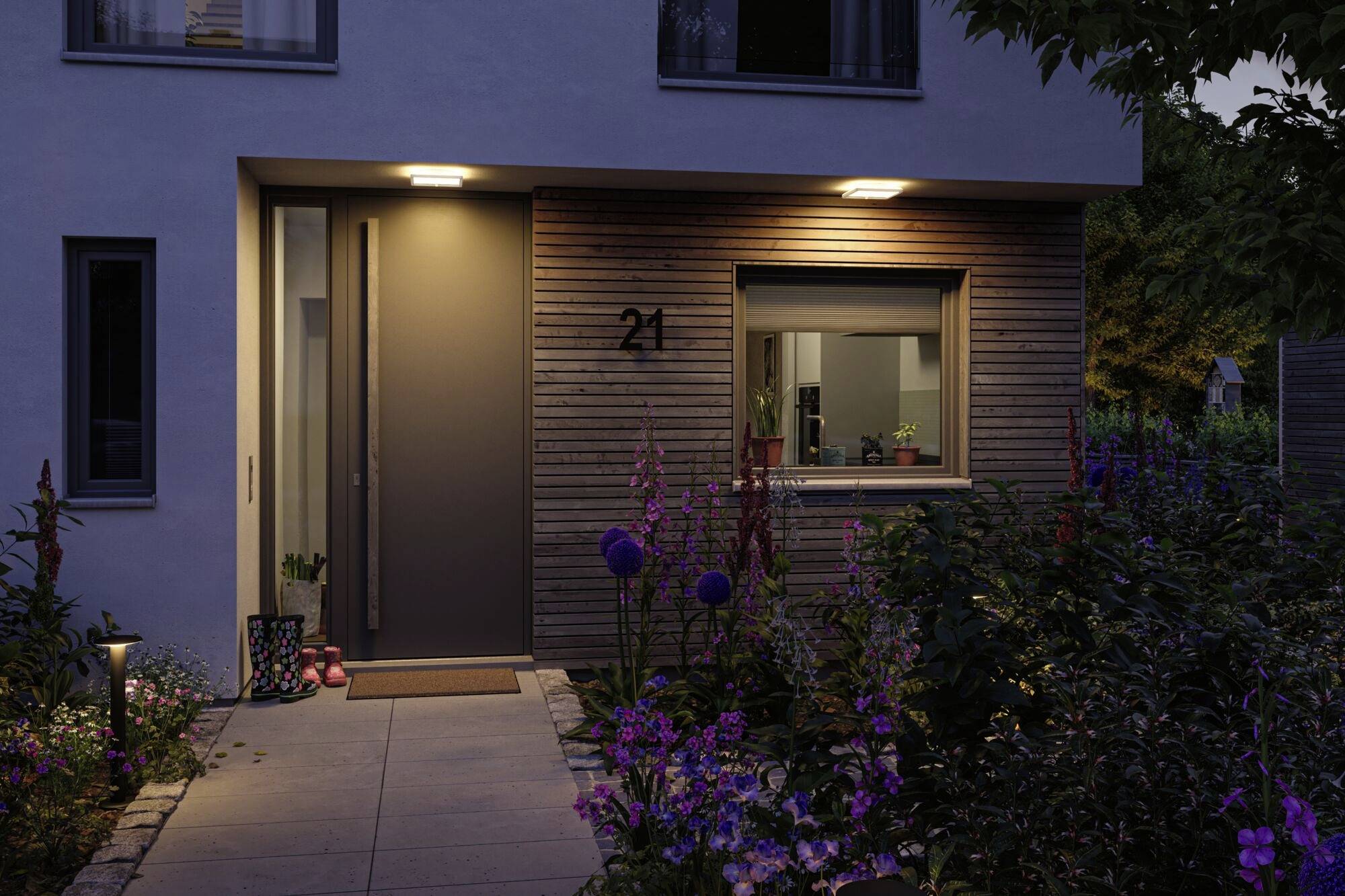 Paulmann 94707 Lamina PIR 2200K eck. Weiß LED-Deckenleuchte LED 14W Weiß