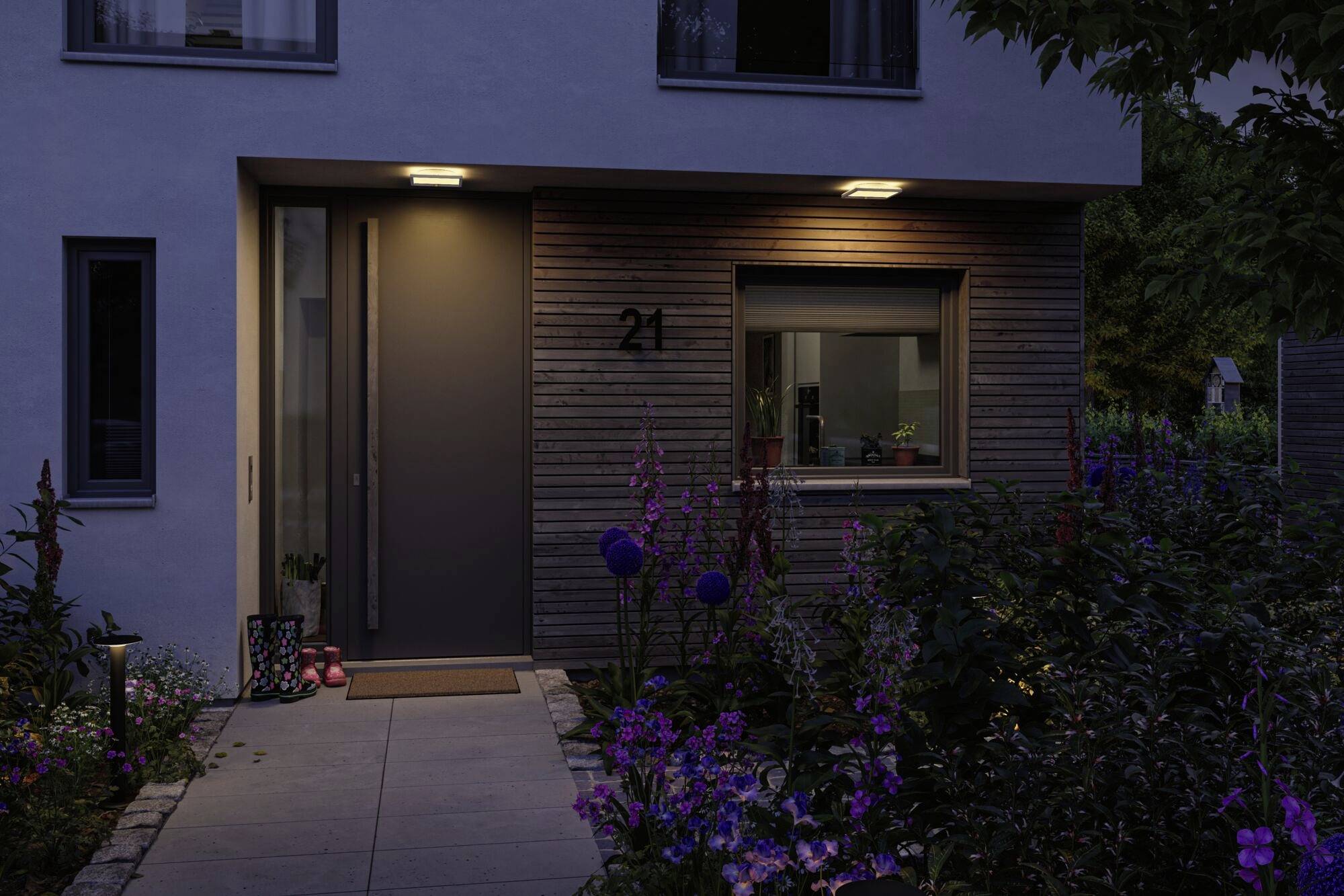 Paulmann 94707 Lamina PIR 2200K eck. Weiß LED-Deckenleuchte LED 14W Weiß