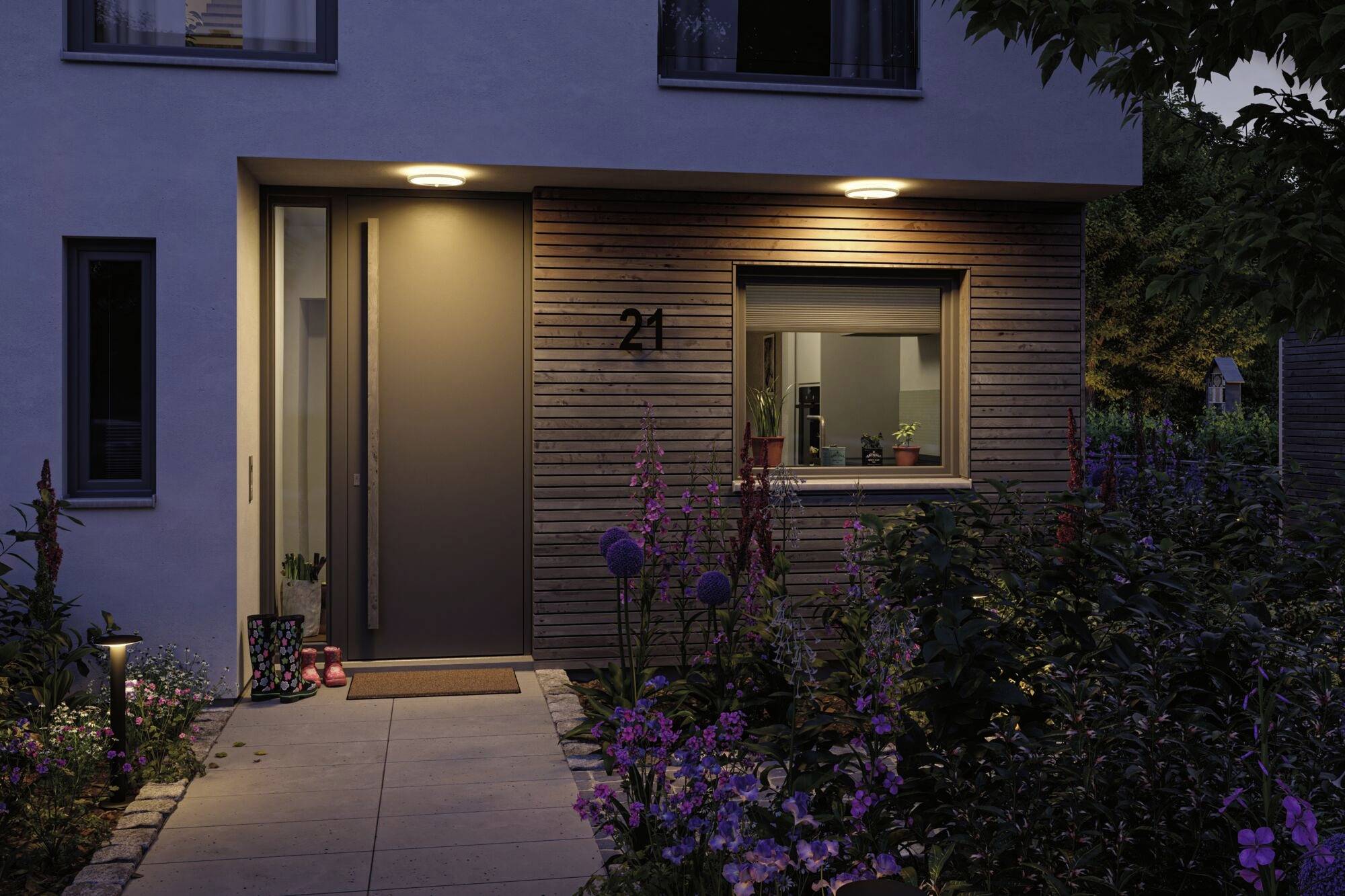 Paulmann 94706 Lamina PIR 2200K rd. weiß LED-Deckenleuchte 14W Weiß