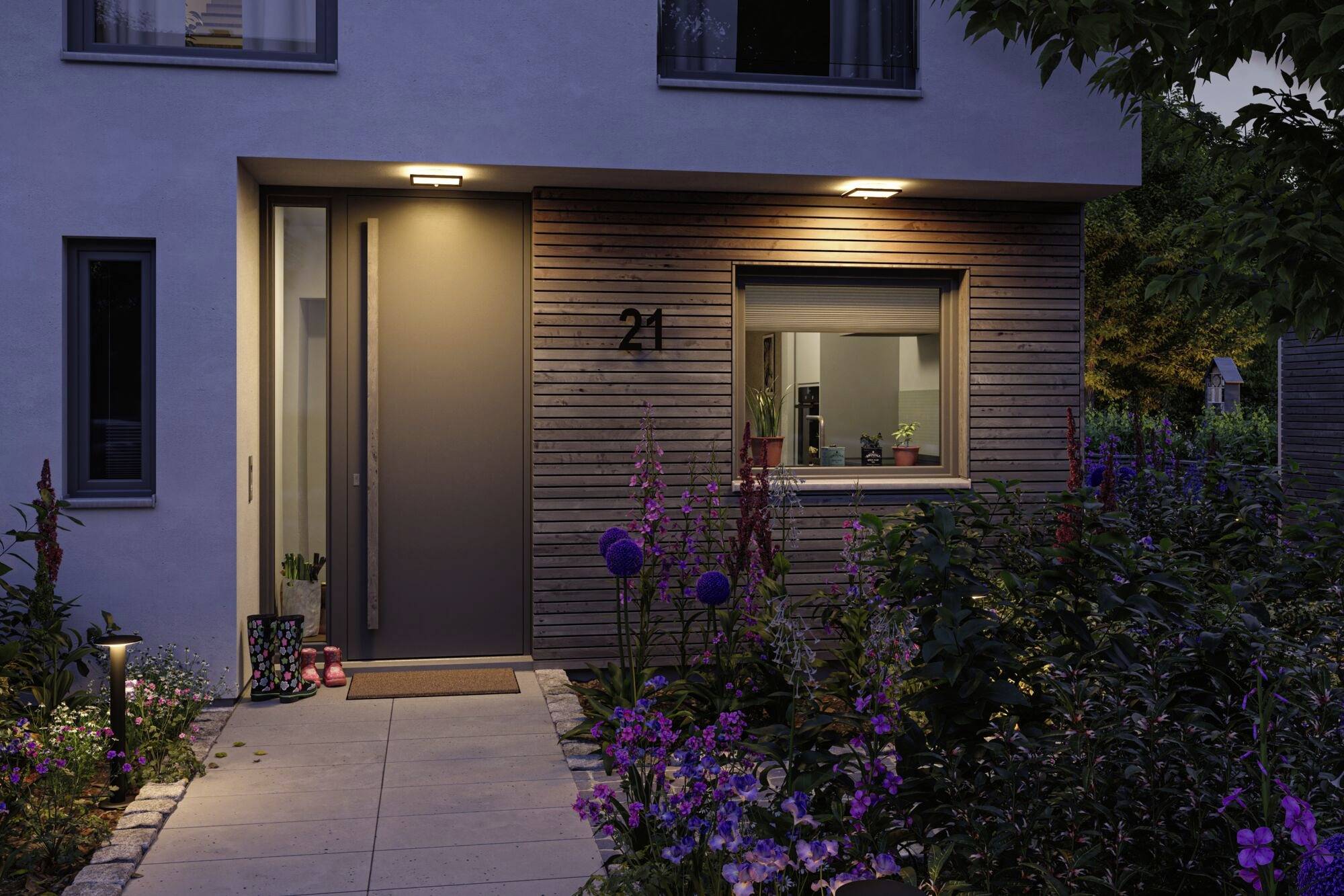 Paulmann 94709 Lamina PIR 2200K eck. schwarz LED-Deckenleuchte 14W Schwarz