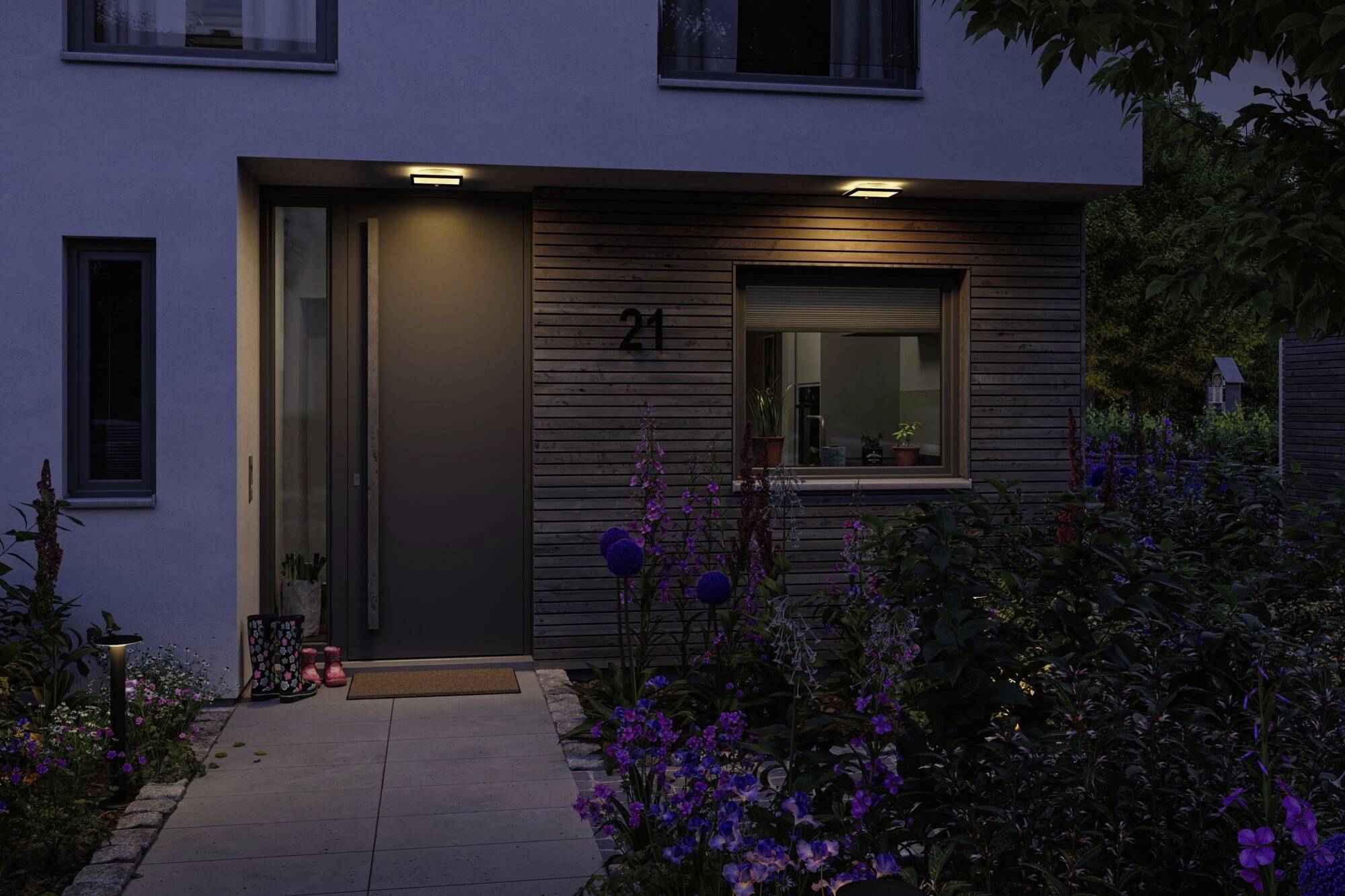 Paulmann 94709 Lamina PIR 2200K eck. schwarz LED-Deckenleuchte 14W Schwarz