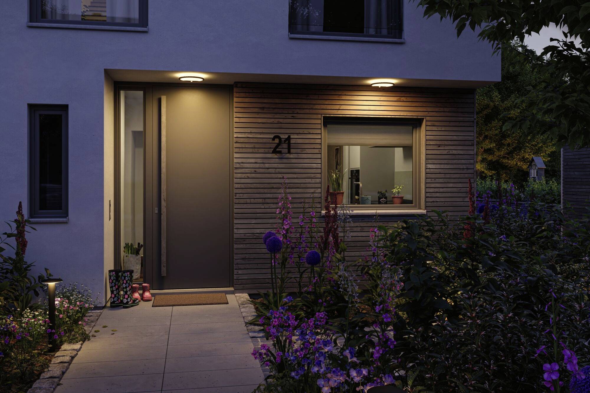 Paulmann 94708 Lamina PIR 2200K rd. schwarz LED-Deckenleuchte 14W Schwarz