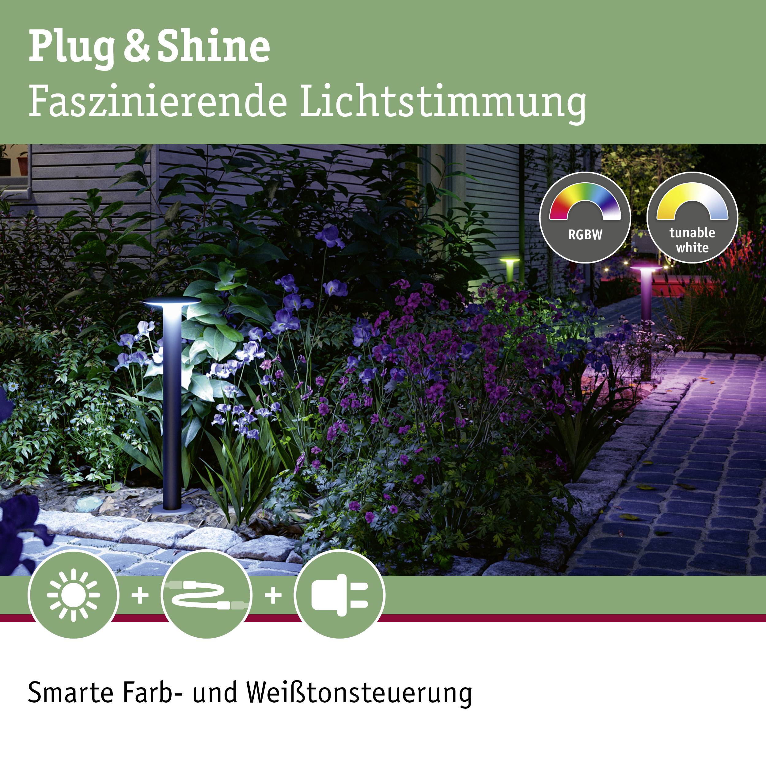 Paulmann 94756 Plate Wegeleuchte LED 5W Anthrazit
