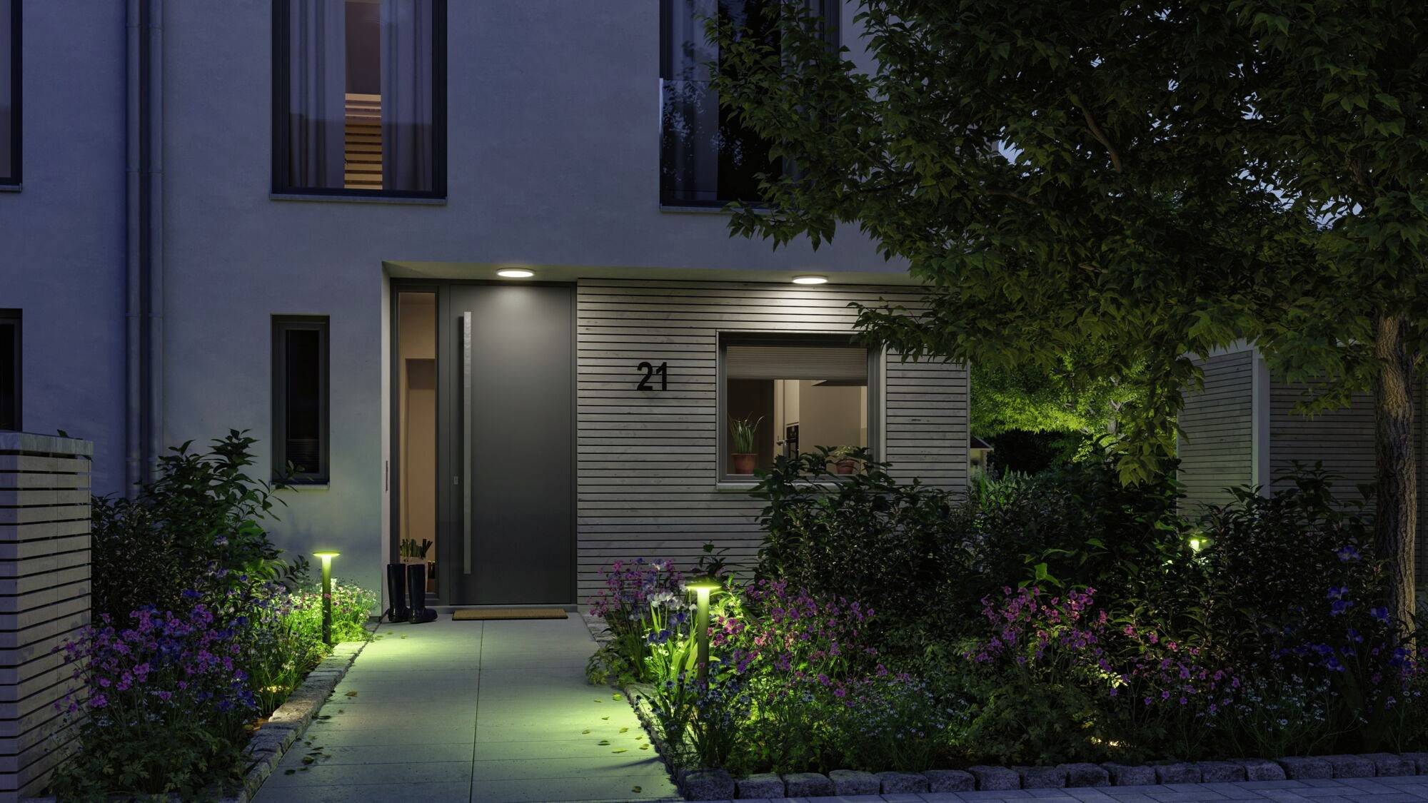 Paulmann 94756 Plate Wegeleuchte LED 5W Anthrazit