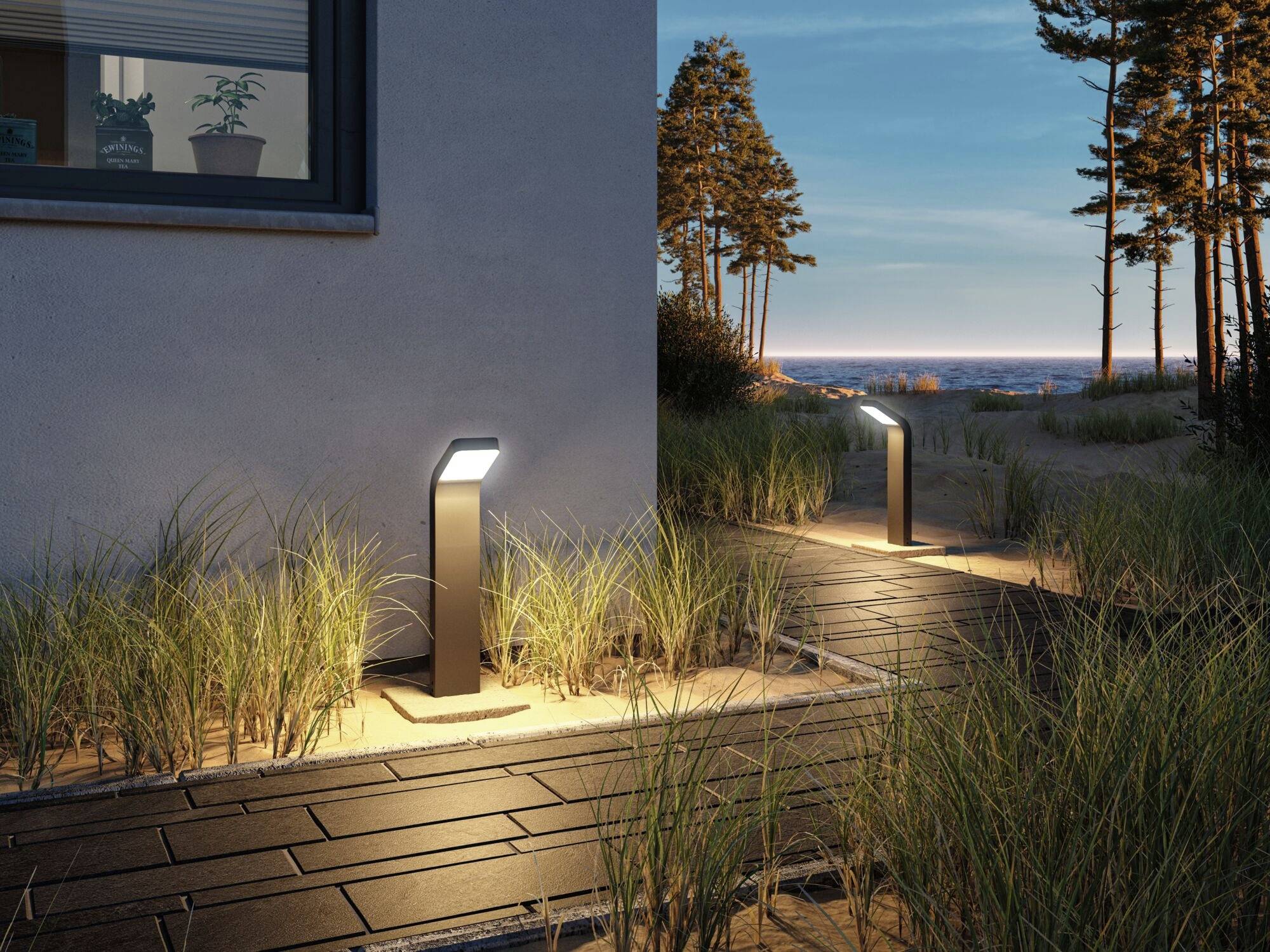 Paulmann 94746 Kulma Poller anthrazit Wegeleuchte LED 7.5W Anthrazit