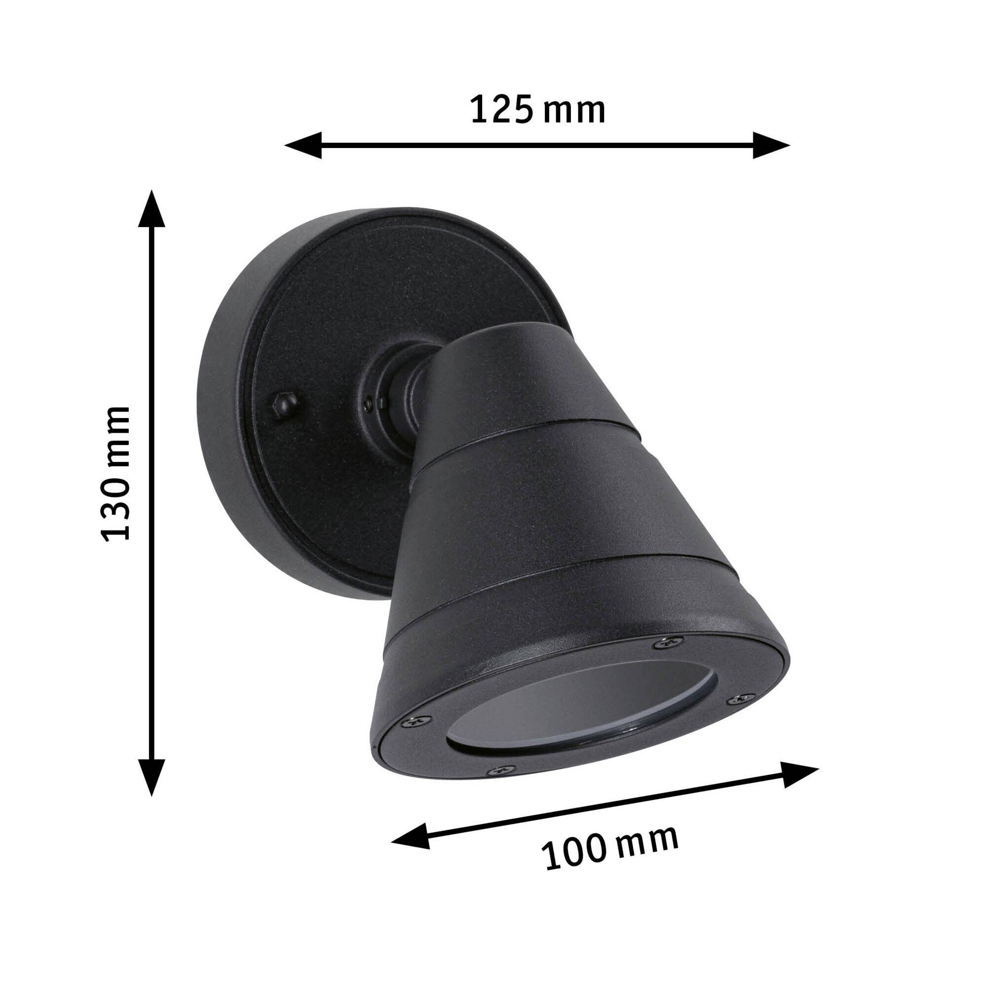 Paulmann Trian Wand 94734 Außenwandleuchte Anthrazit