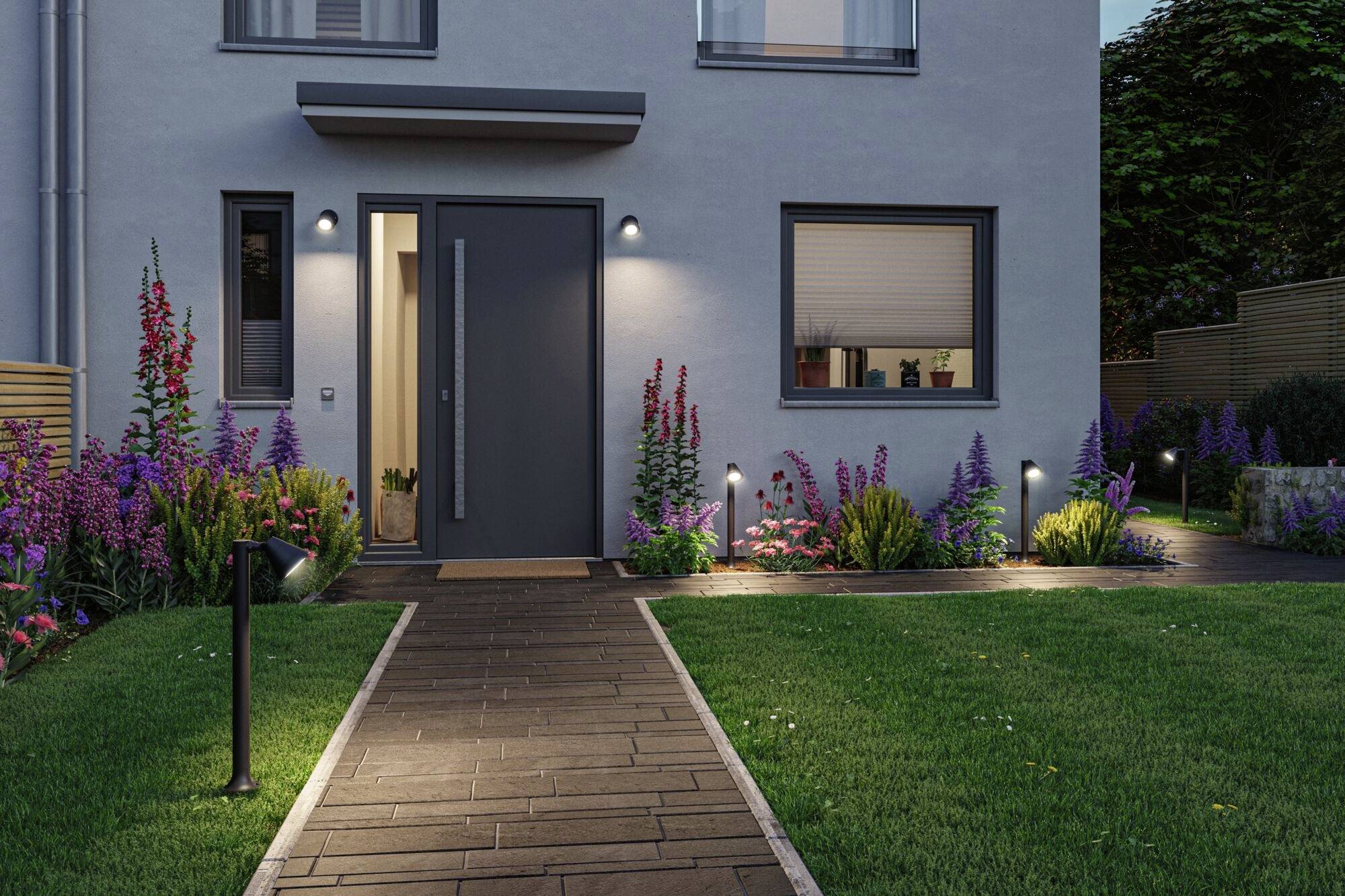 Paulmann 94735 Trian Poller Wegeleuchte Anthrazit