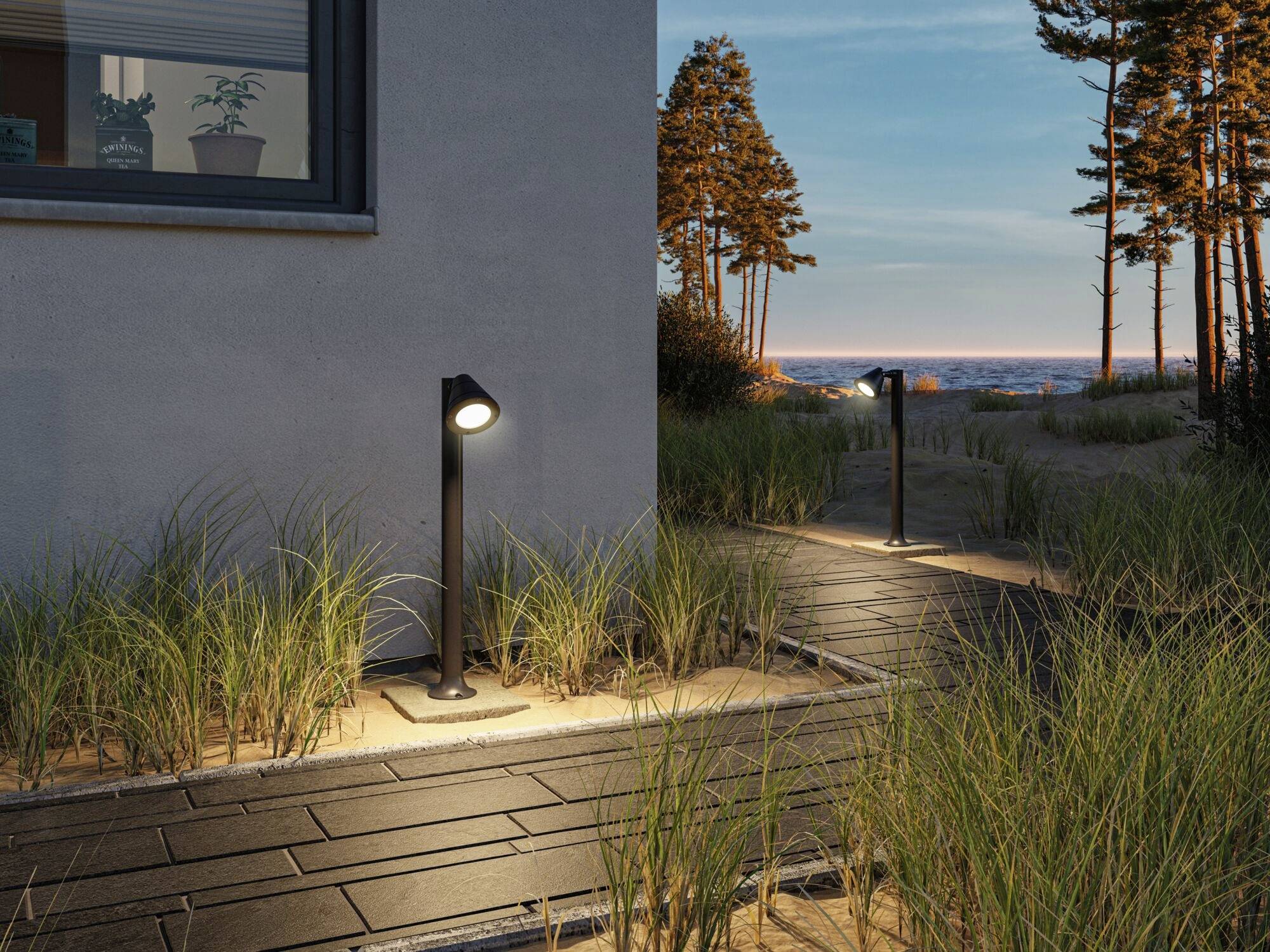Paulmann 94735 Trian Poller Wegeleuchte Anthrazit