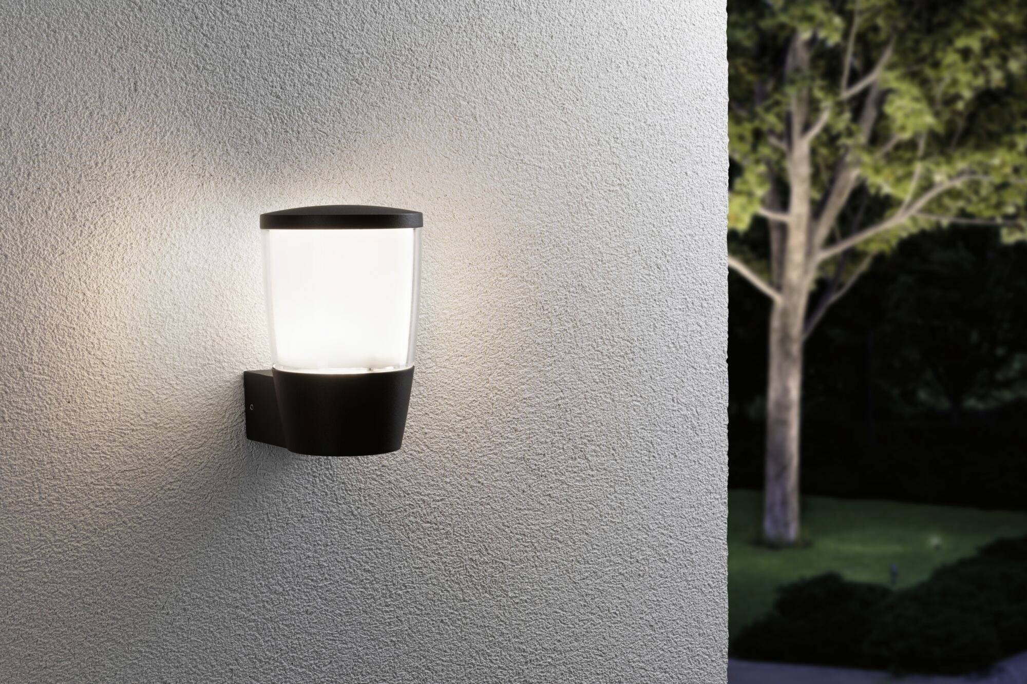 Paulmann Bako Wand anthrazit 94740 Außenwandleuchte E14 Anthrazit