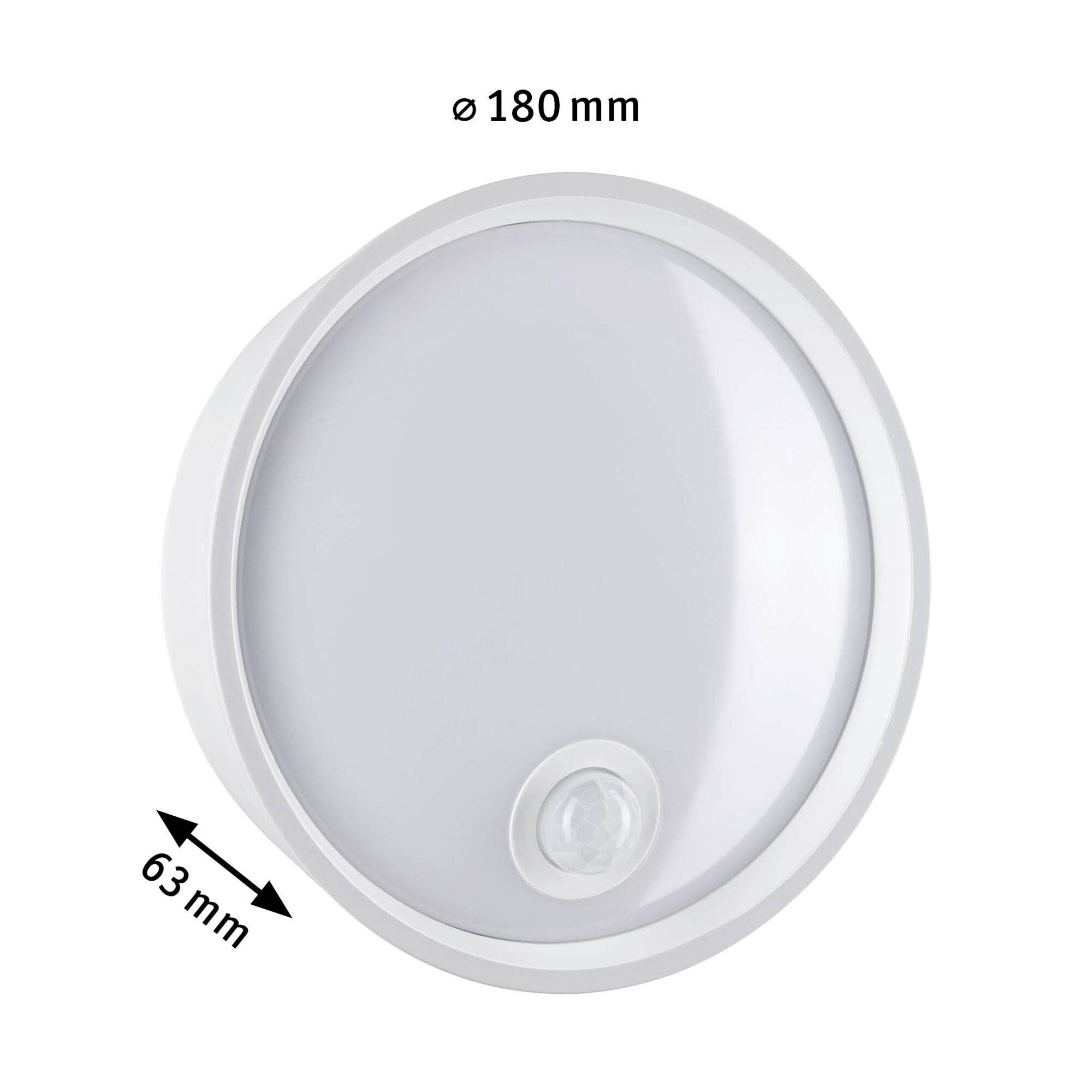 Paulmann Platomo PIR weiß 94699 Außenwandleuchte LED 14.5W Weiß