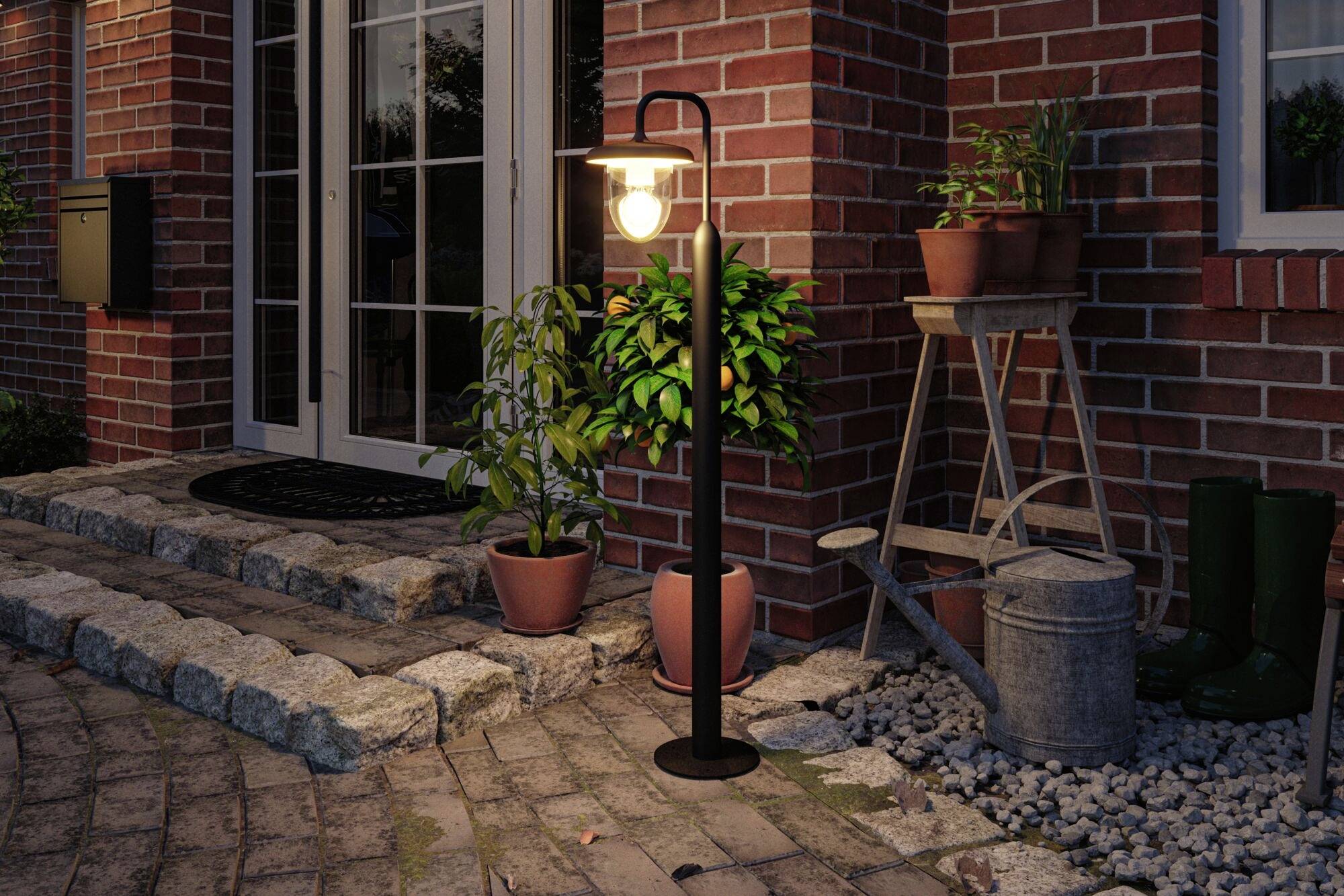 Paulmann Vintario E27 anthrazit 94757 Außenwandleuchte E27 Anthrazit