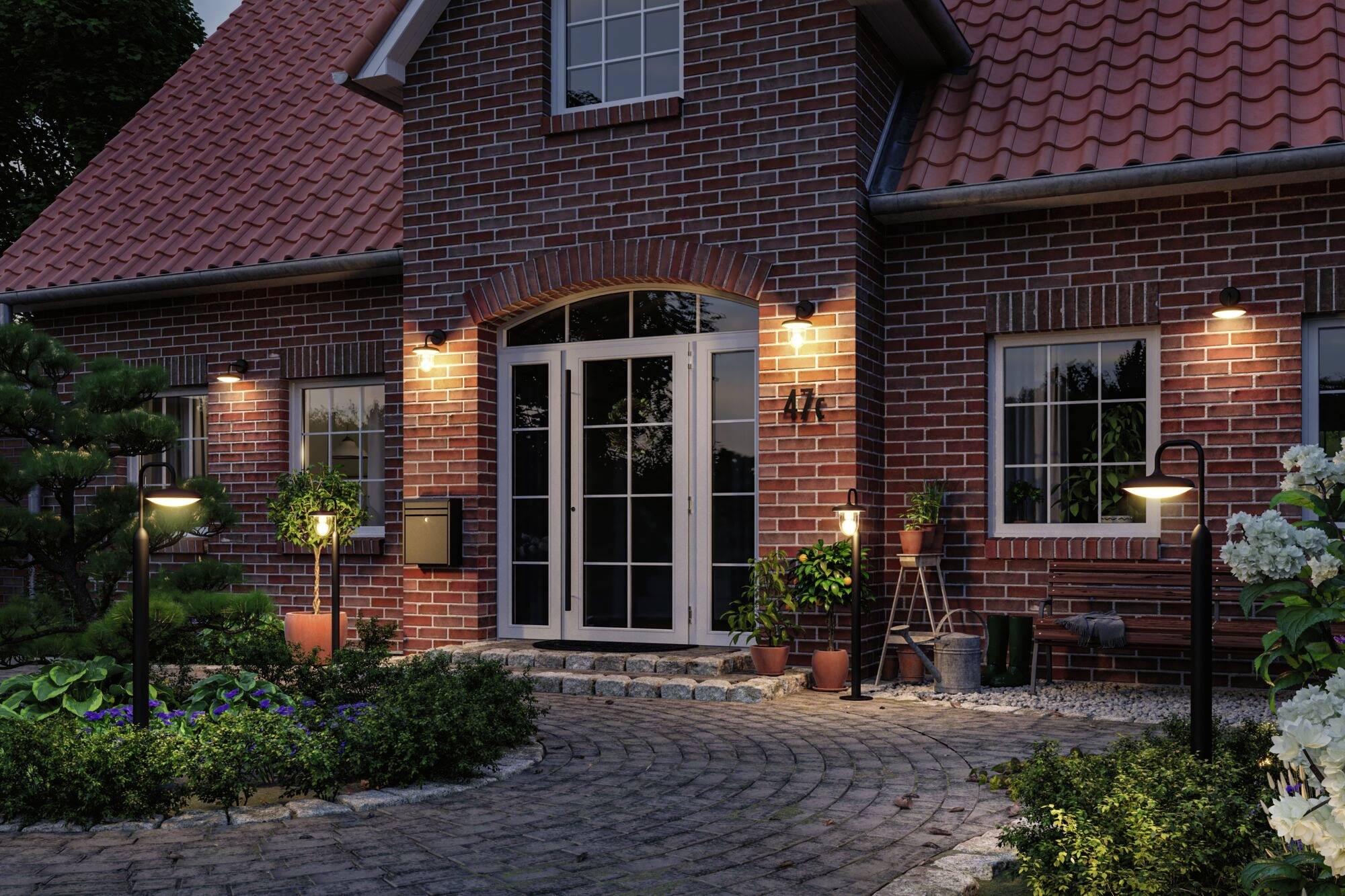 Paulmann Nostro LED anthrazit 94758 Außenwandleuchte LED 10W Anthrazit