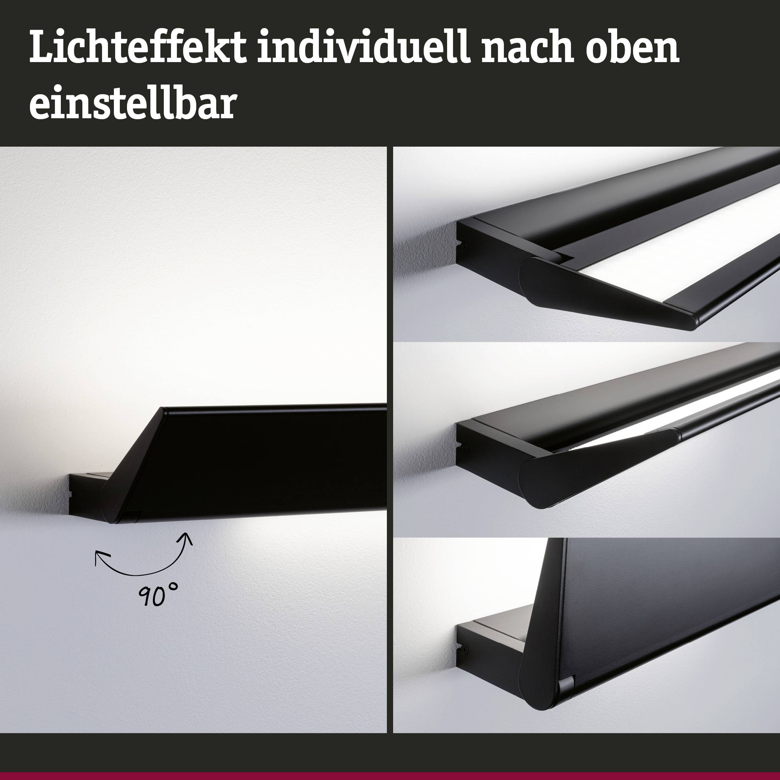 Paulmann Ranva 79505 Wandleuchte 13W LED Schwarz (matt)