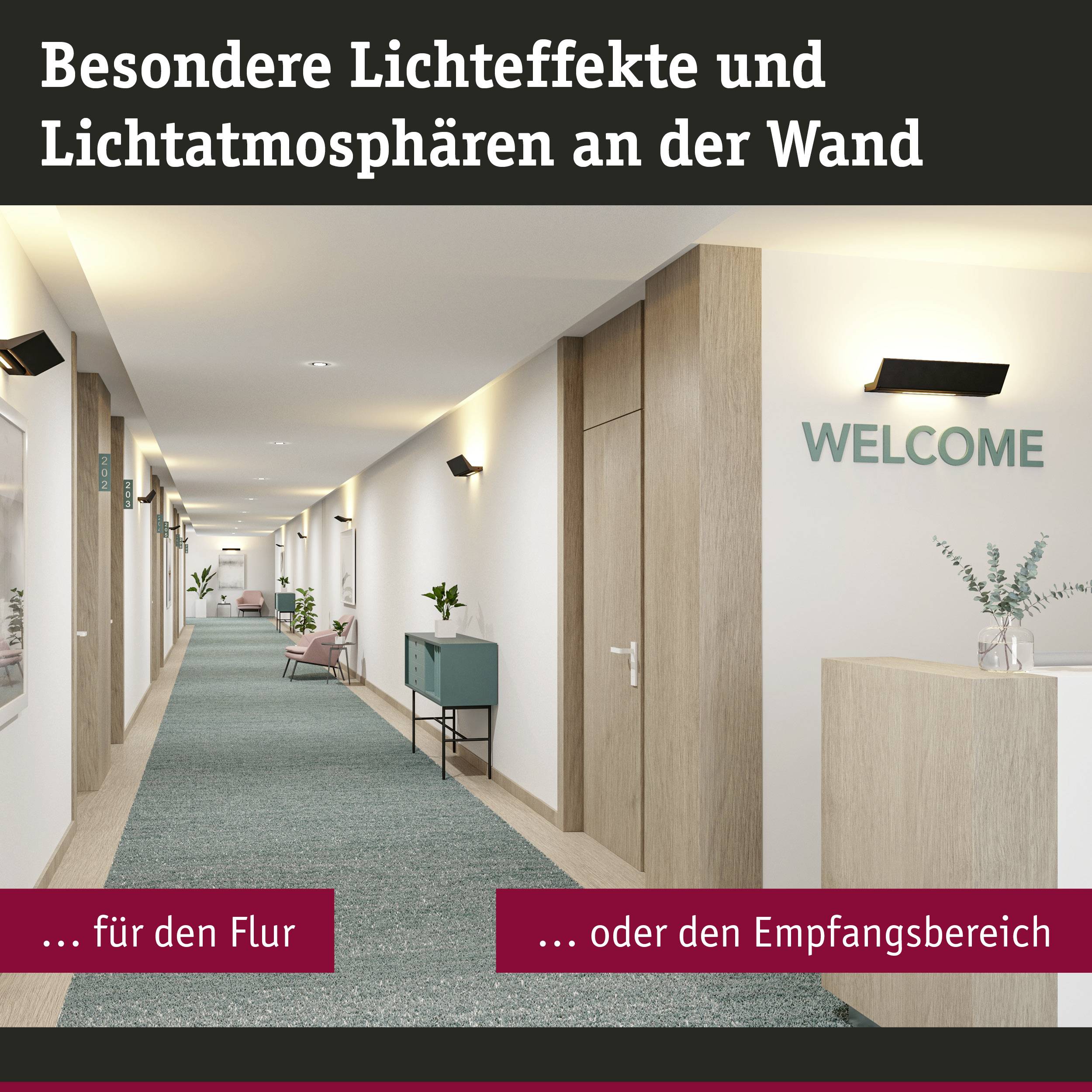 Paulmann Ranva 79505 Wandleuchte 13W LED Schwarz (matt)