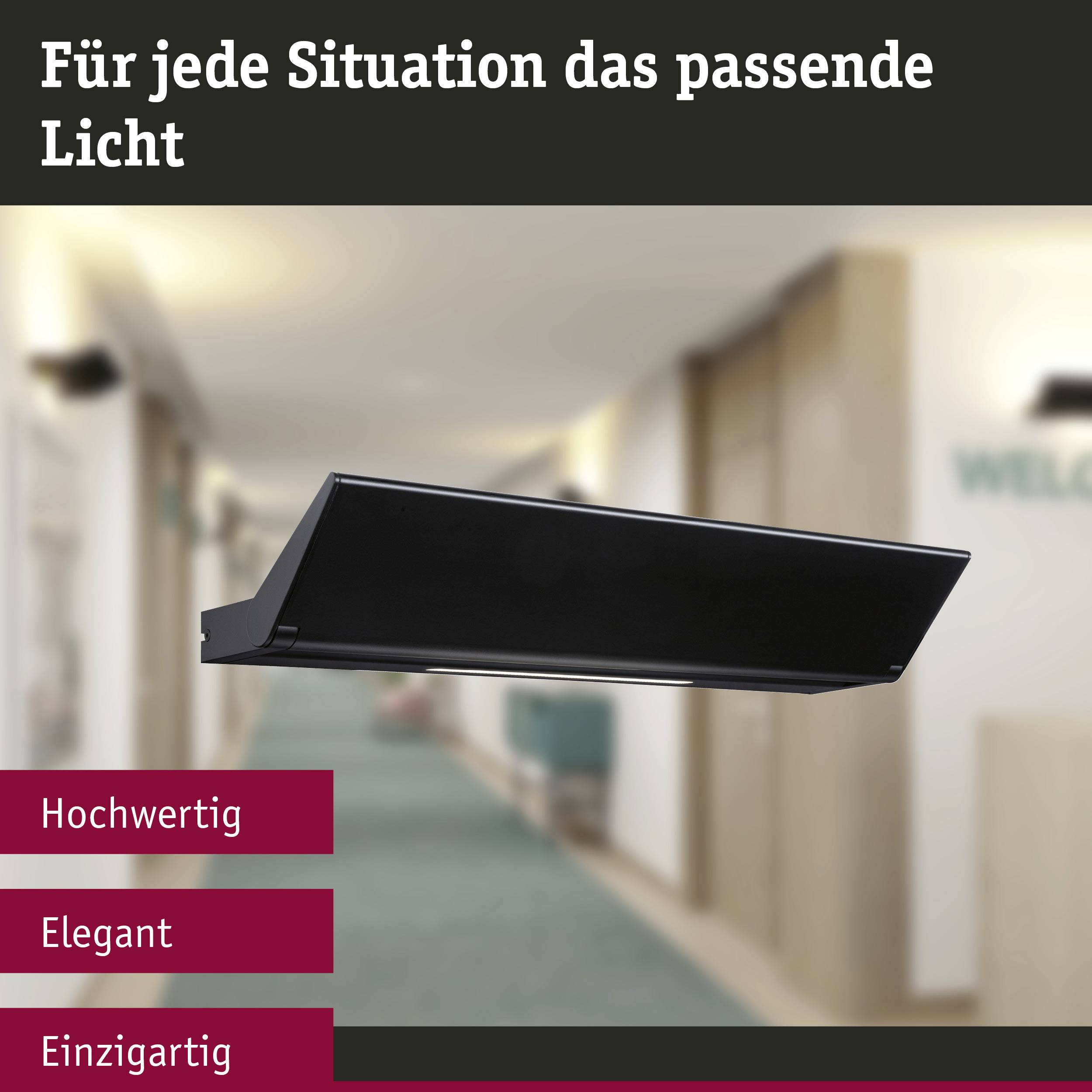 Paulmann Ranva 79505 Wandleuchte 13W LED Schwarz (matt)