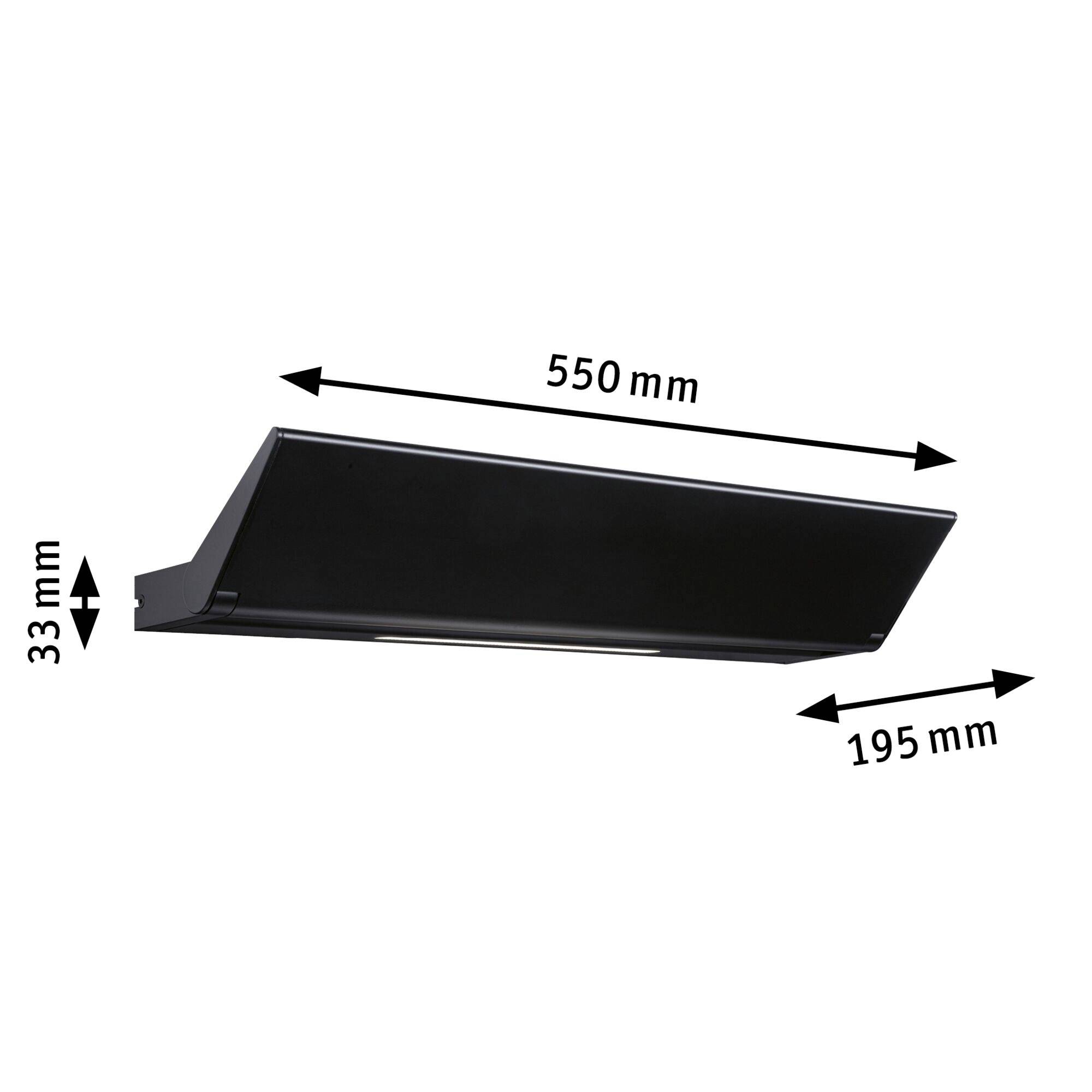 Paulmann Ranva 79505 Wandleuchte 13W LED Schwarz (matt)