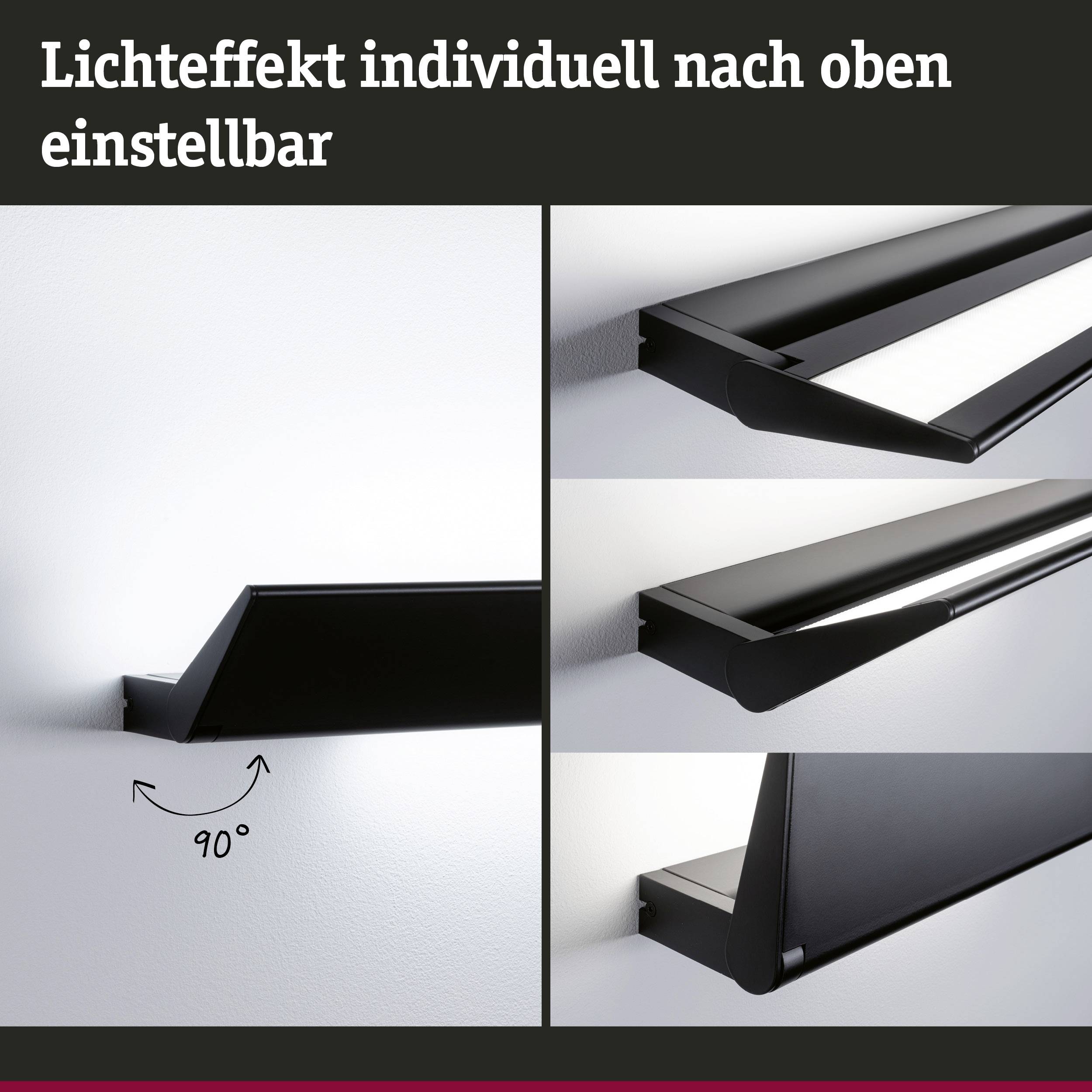 Paulmann Ranva 79507 Wandleuchte 13W LED Schwarz (matt)