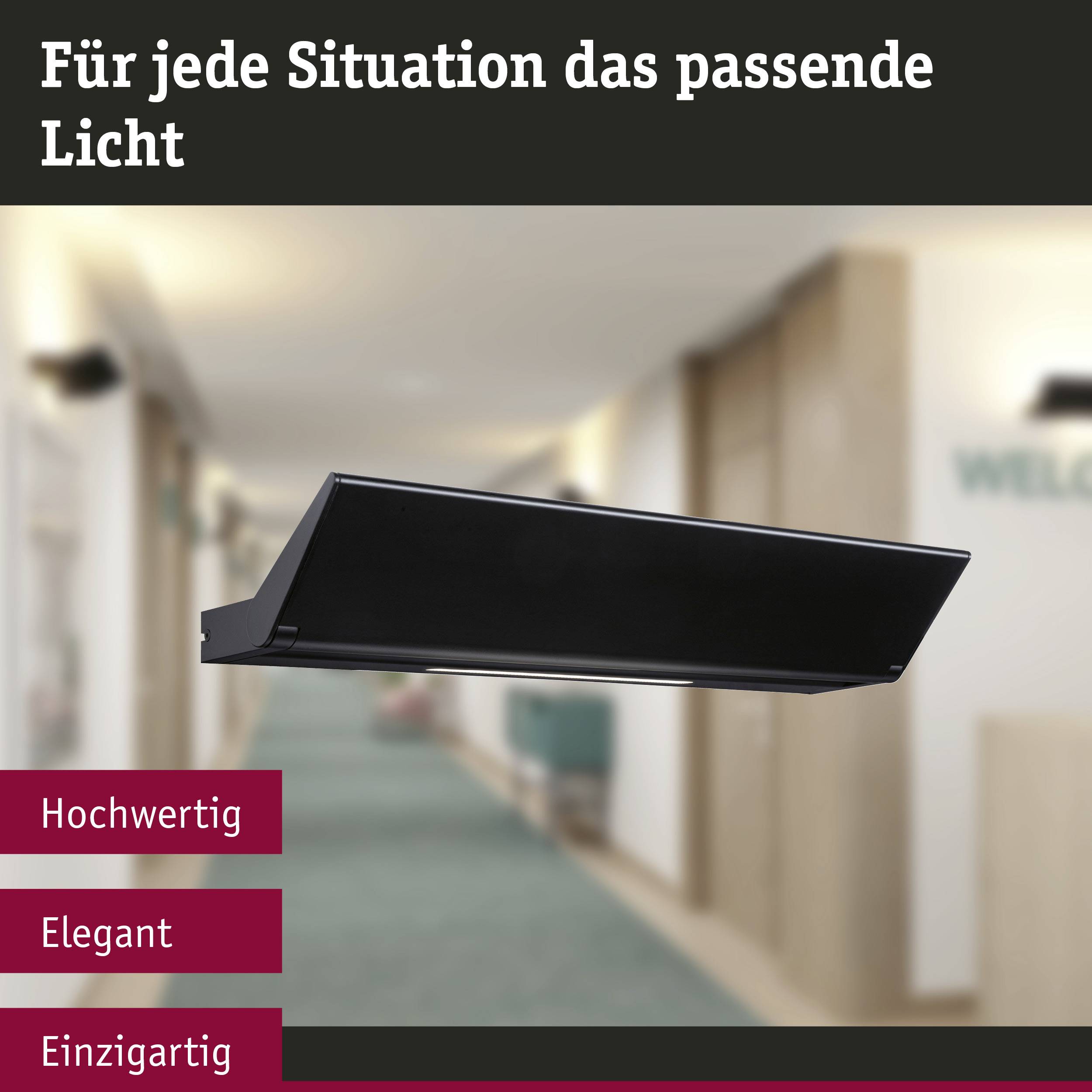 Paulmann Ranva 79507 Wandleuchte 13W LED Schwarz (matt)