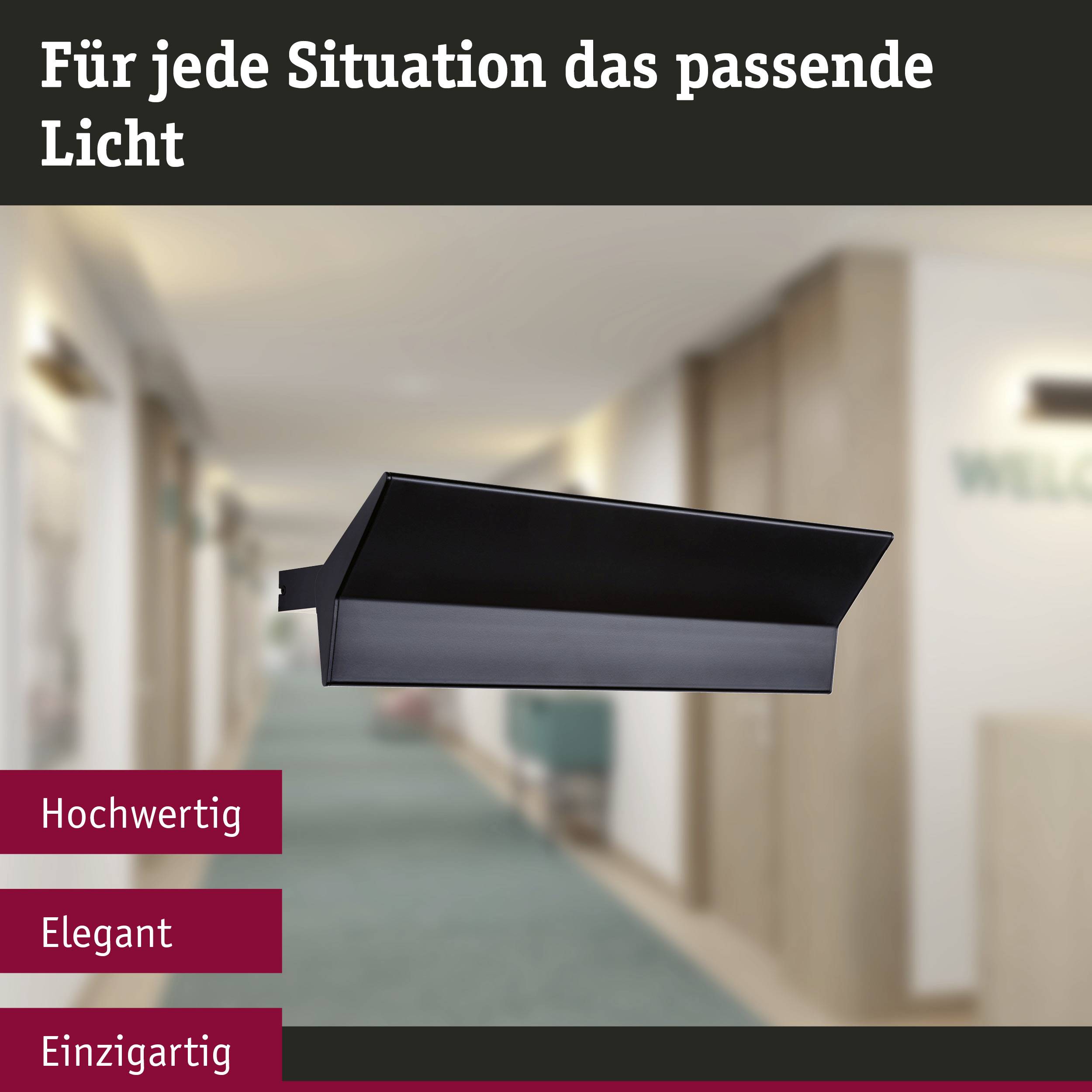 Paulmann Stine 79511 Wandleuchte 13W LED Schwarz (matt)