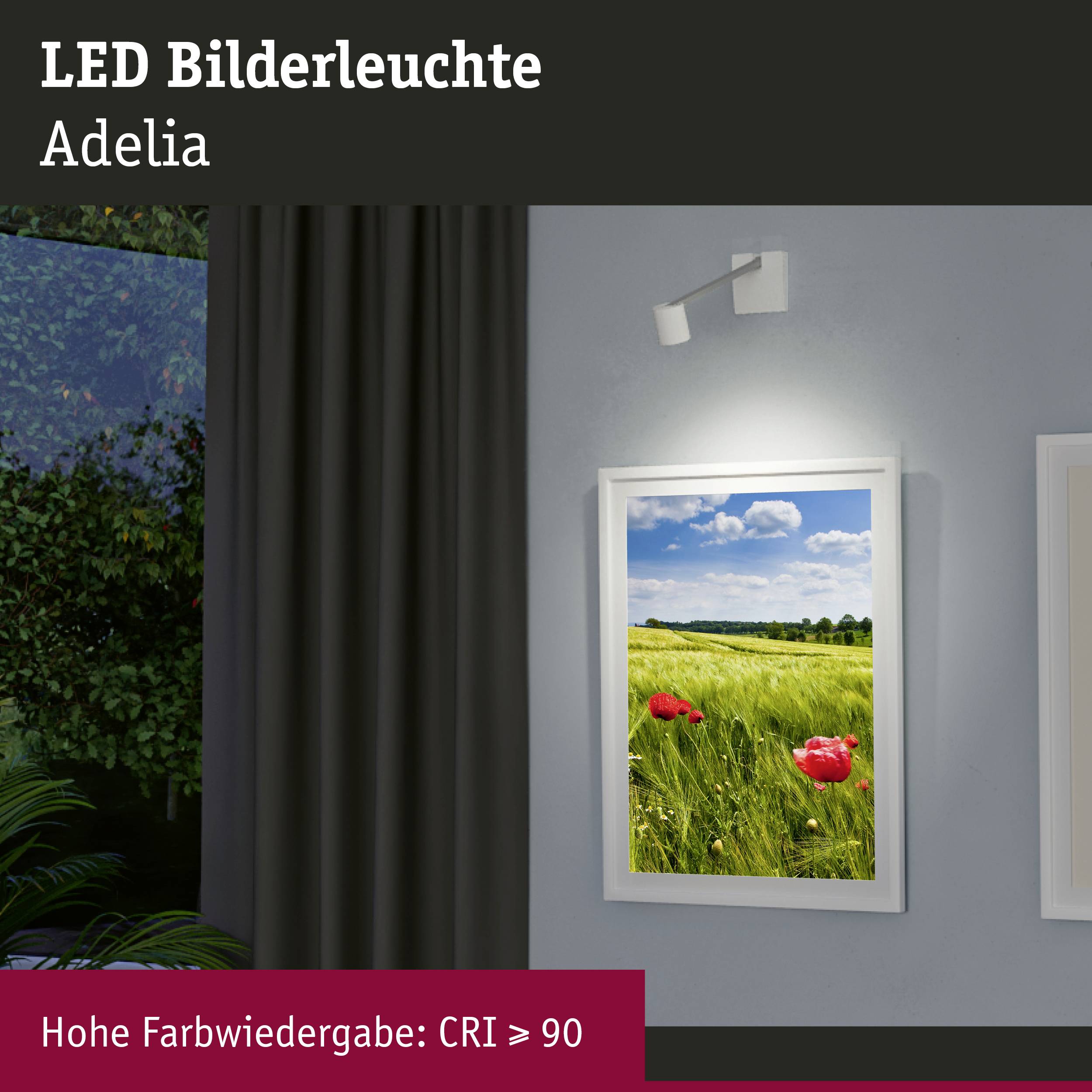 Paulmann Adelia SET 95576 LED-Bilderleuchte 4.5W LED Aluminium (gebürstet)