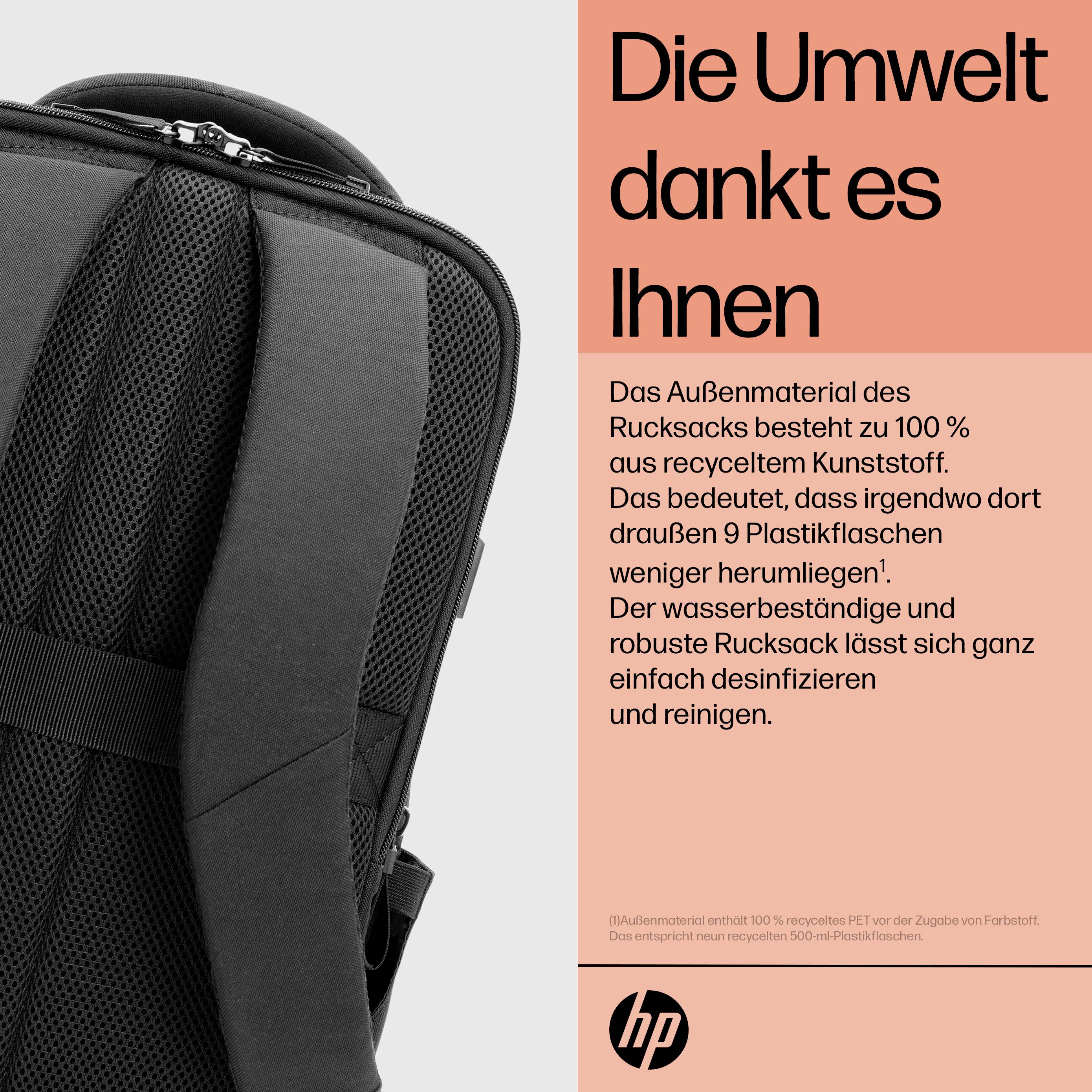 HP Notebook Rucksack Renew Executive 16-inch Laptop Backpack Passend für maximal: 40,6cm (16") Schwarz