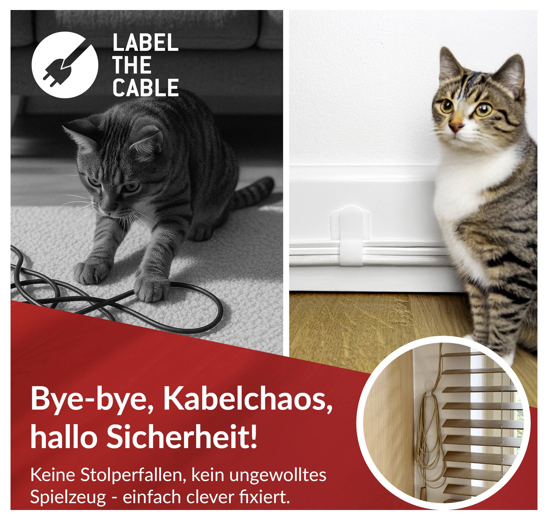 Label the Cable LTC WALL STRAPS PRO 3120 50 St. Weiß