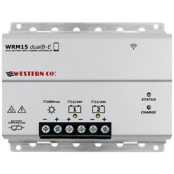Western Co. WRM15 dualB-E Laderegler MPPT 12 V, 24V 15A Western Co. WRM15 dualB-E Laderegler MPPT 12 V, 24V 15A