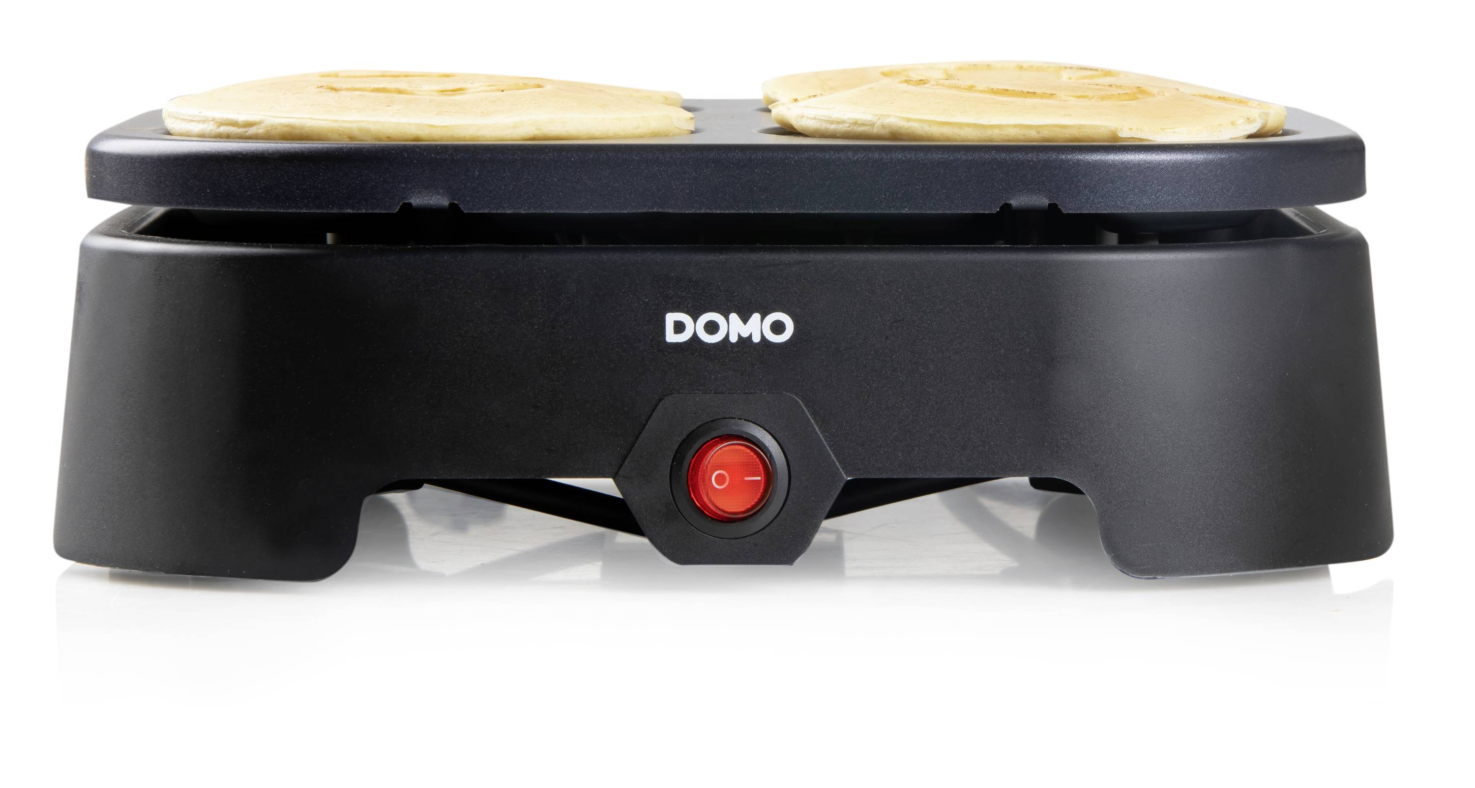 DOMO PANCAKE MAKER EMOJI Pancake-Maker Antihaftbeschichtung Schwarz