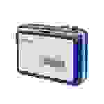 LogiLink UA0393 Tragbarer Kassettenspieler Blue, Silber