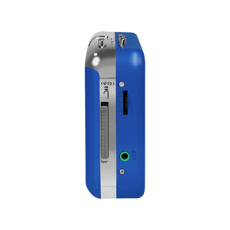 LogiLink UA0393 Tragbarer Kassettenspieler Blue, Silber