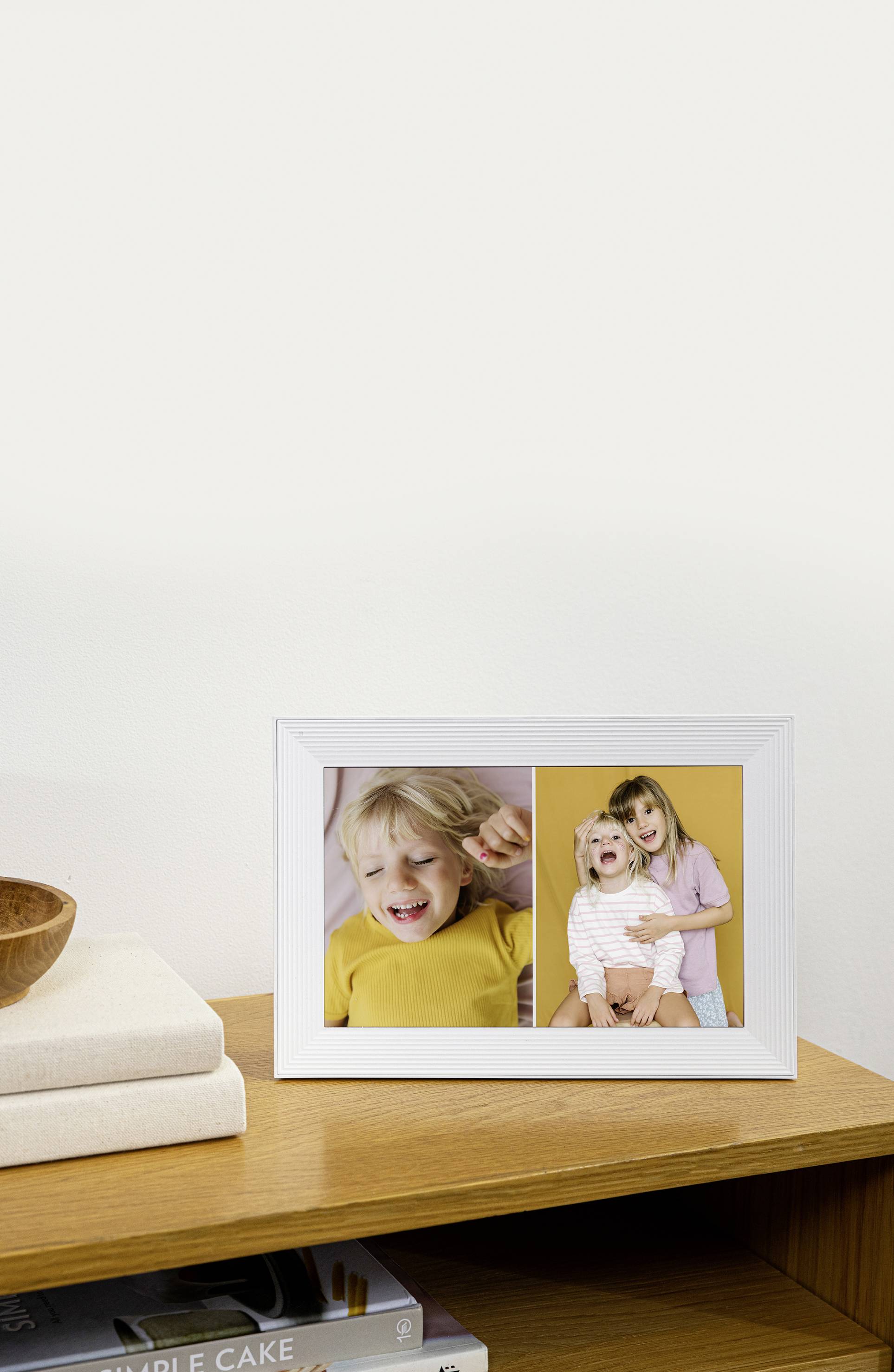 Aura Frames Carver Digitaler Bilderrahmen 25.7cm 10.1 Zoll 1280 x 800 Pixel Weiß