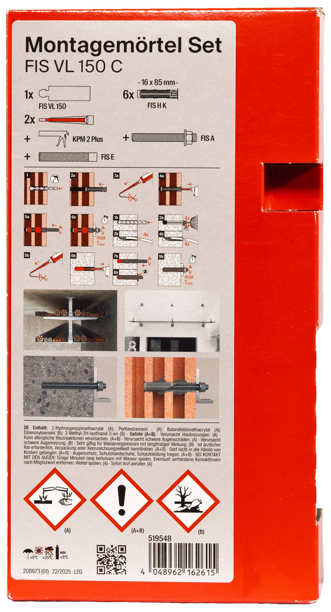 Fischer Mörtel FIS VL 150 C Set 519548 145ml