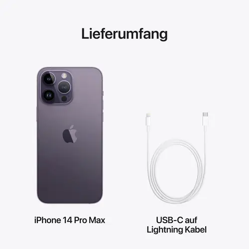 Apple iPhone 14 Pro Max Dunkellila 256 GB 17 cm (6.7 Zoll) Apple iPhone 14 Pro Max Dunkellila 256 GB 17 cm (6.7 Zoll)