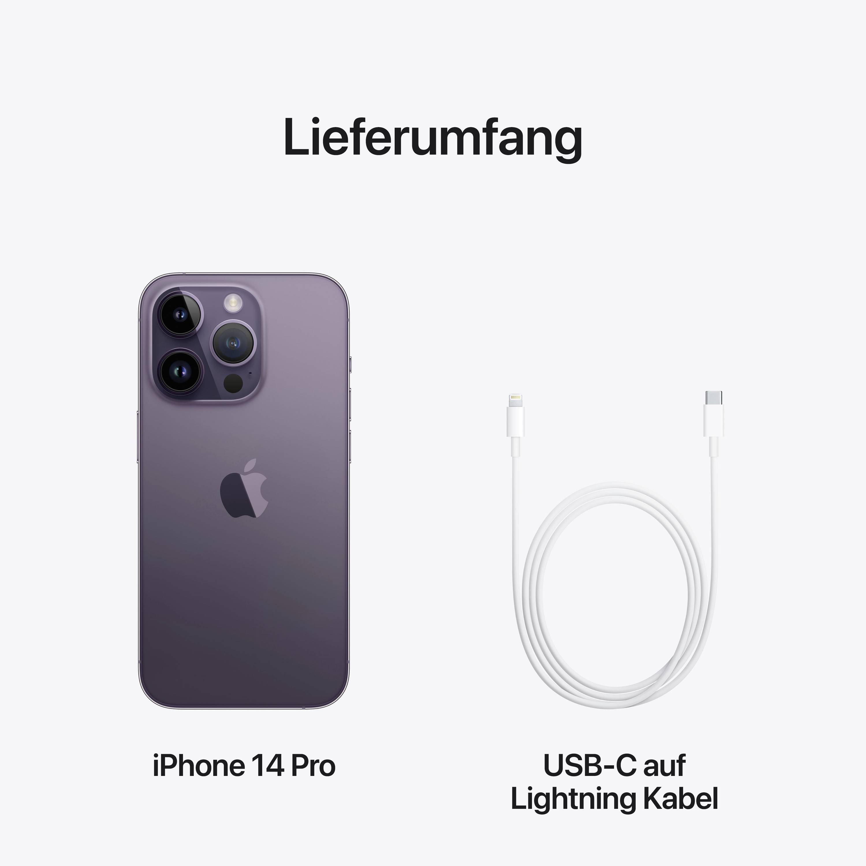 Apple iPhone 14 Pro Dunkellila 256 GB 15.5 cm (6.1 Zoll)