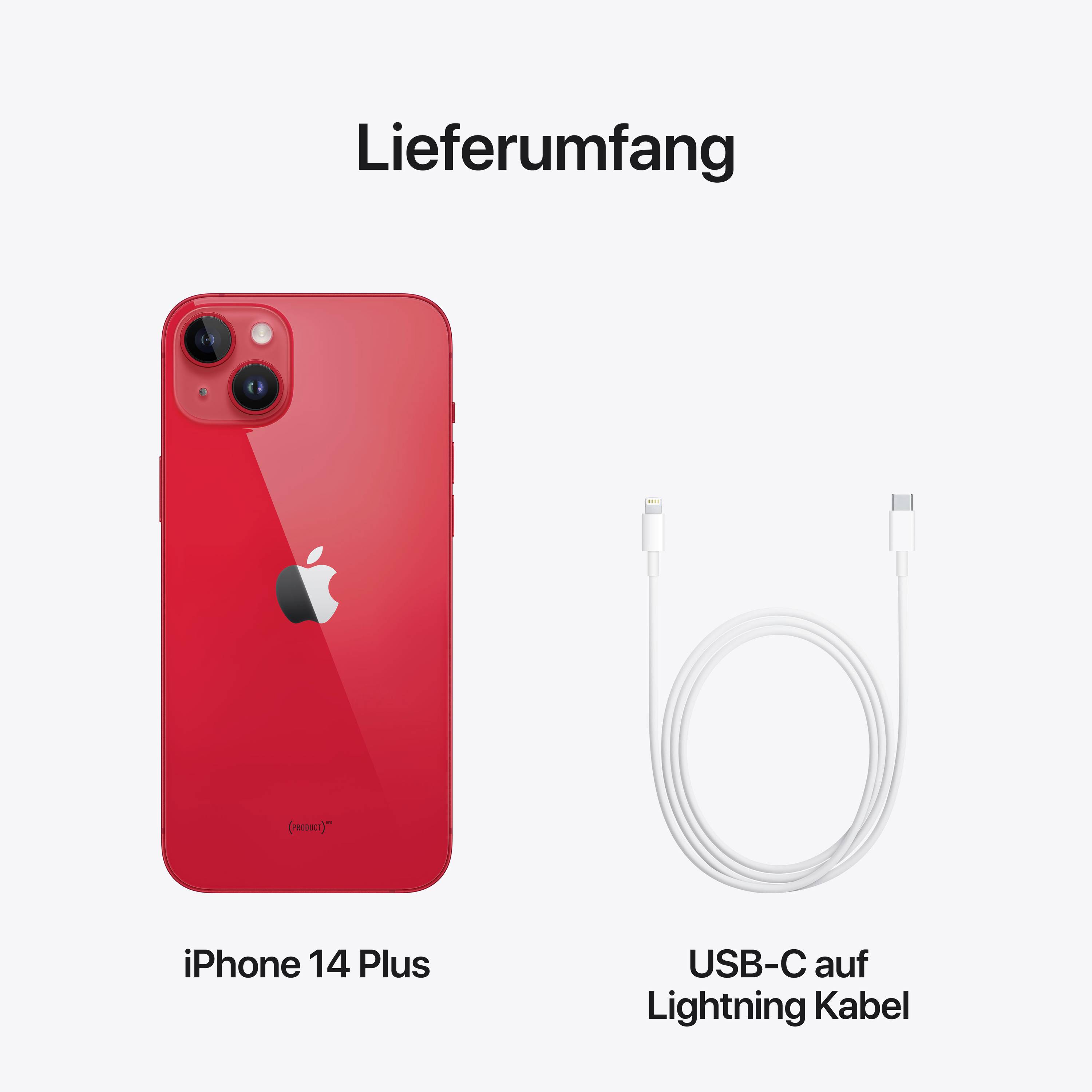 Apple iPhone 14 Plus (PRODUCT) RED™ 256 GB 17 cm (6.7 Zoll)