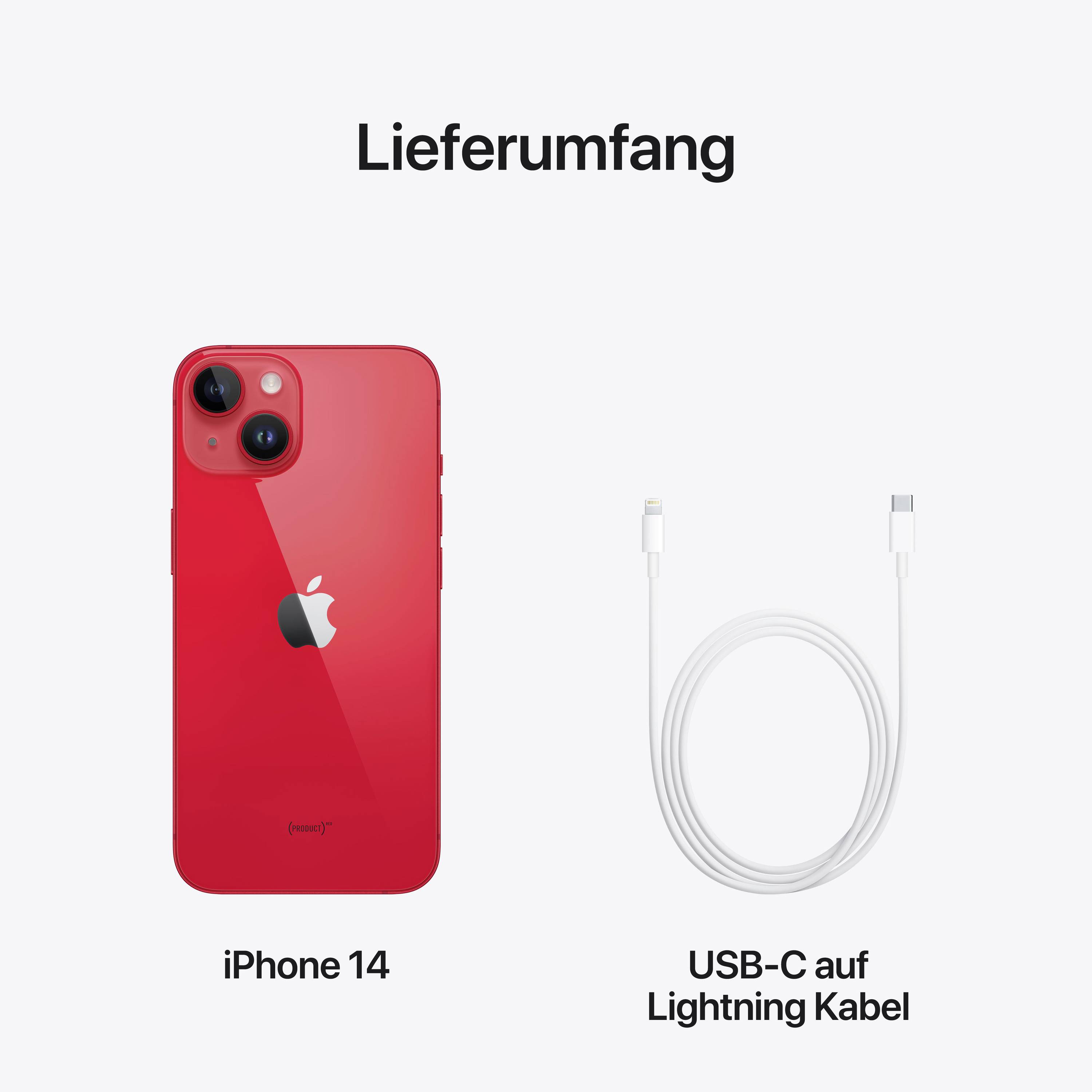 Apple iPhone 14 (PRODUCT) RED™ 256 GB 15.5 cm (6.1 Zoll)
